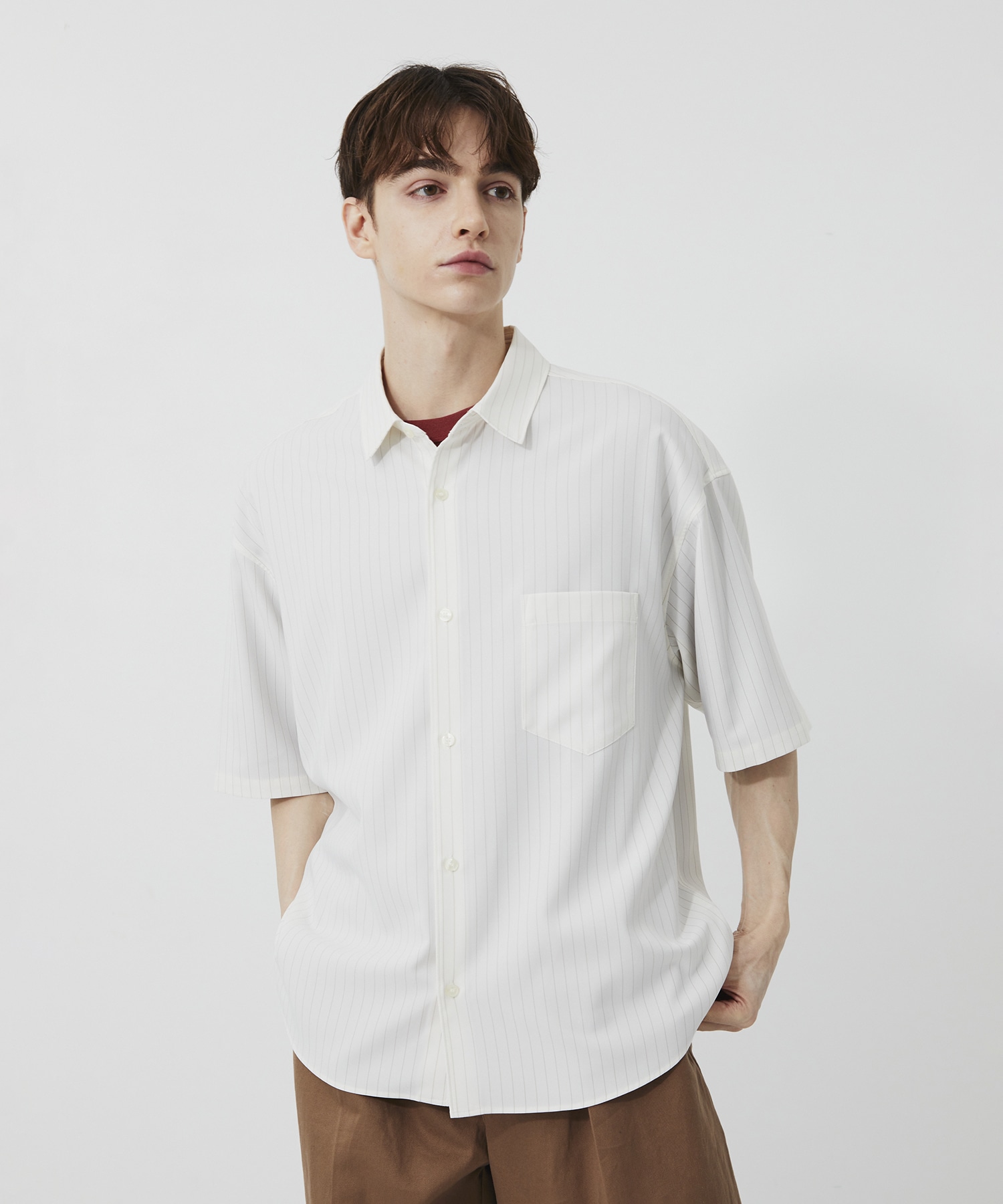 PUBLIC TOKYO コンフォートリラックスシャツ ホワイトストライプ コンフォートシャツ｜PUBLIC TOKYO ONLINE STORE