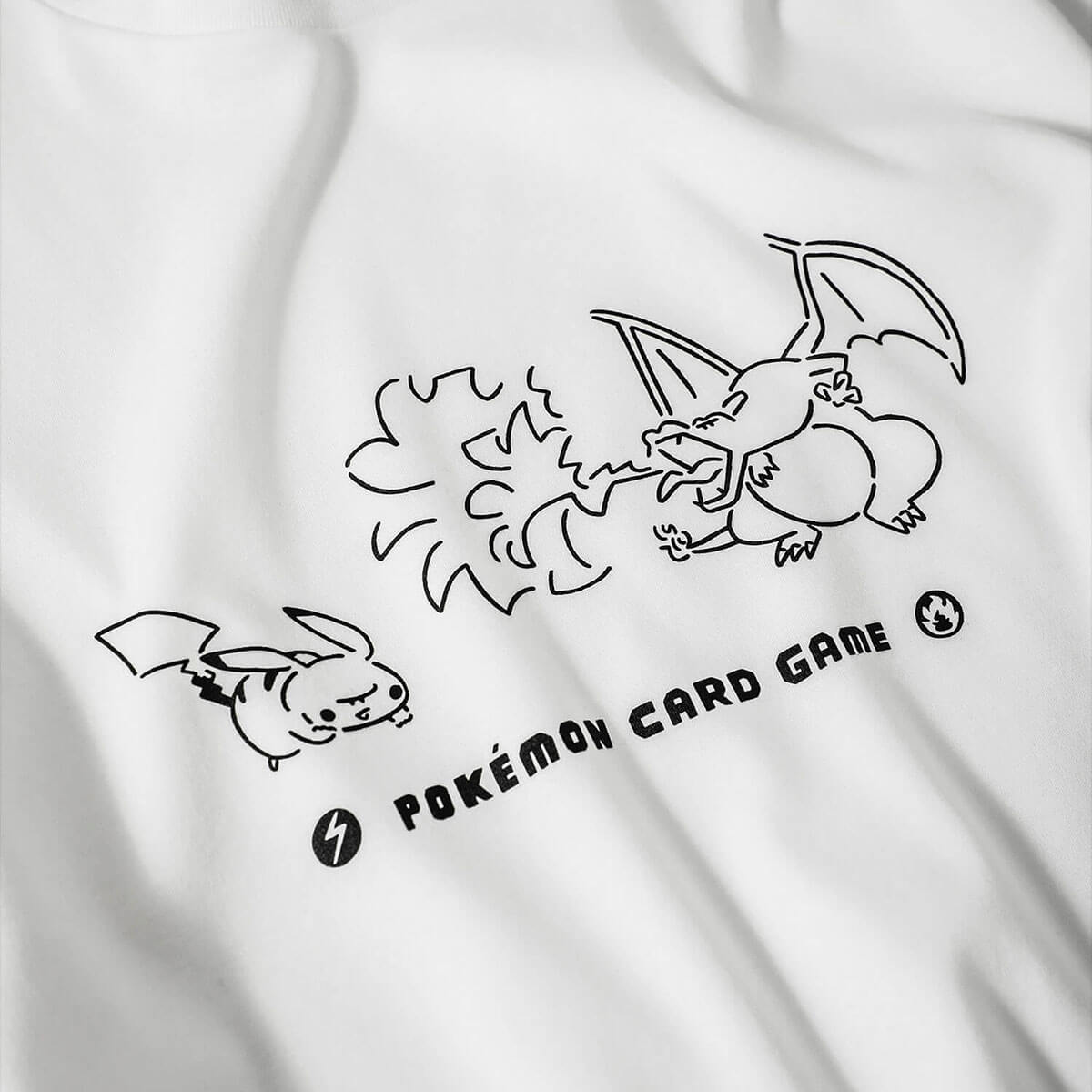 YU NAGABA×ポケモンカード　ピカチュウ＆リザードン Tシャツトップス