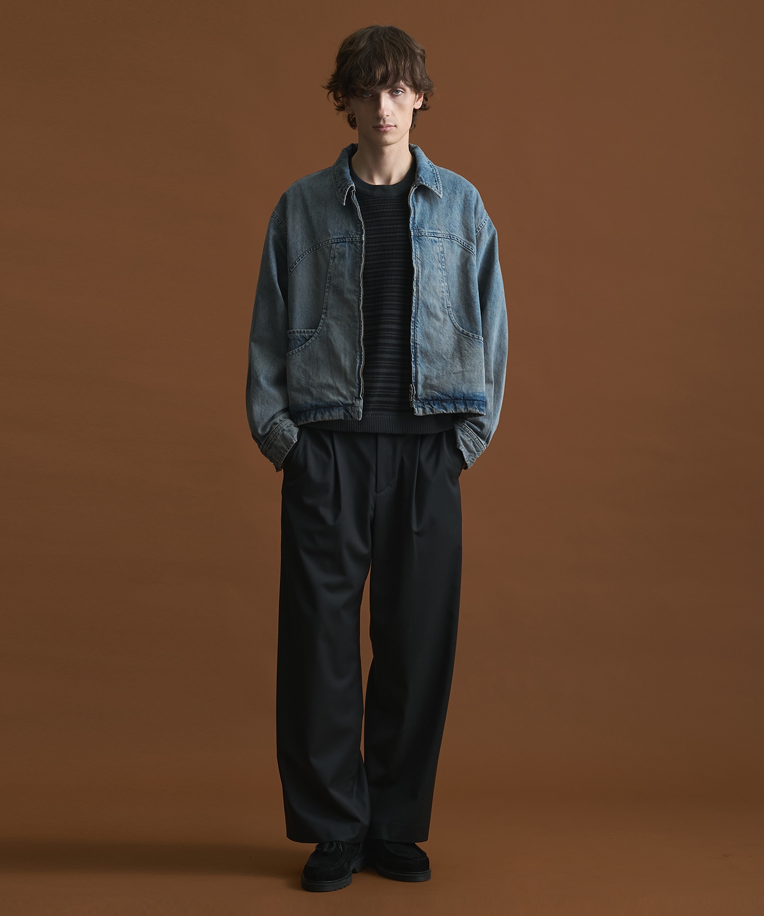 PUBLIC DENIM BLEACH BLOUSON