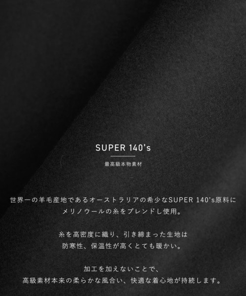 〈残りわずか〉S140メルトンハンティングコート