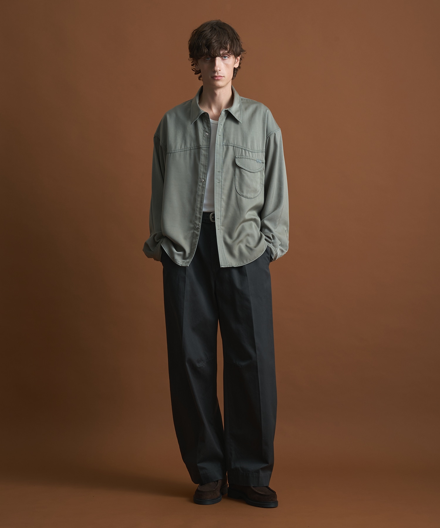 SHIOTA BASIC ウエスタンキュプラシャツ