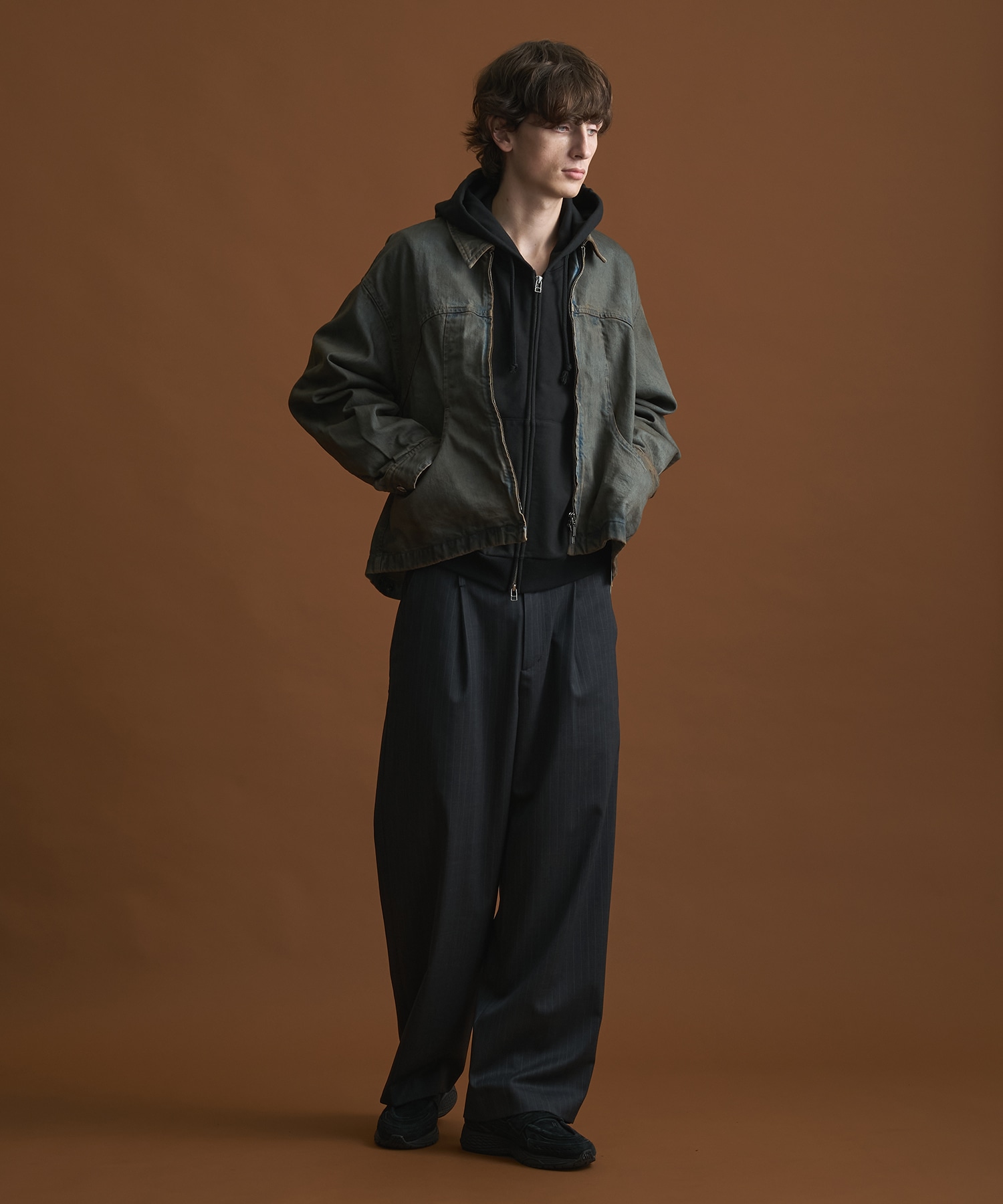 PUBLIC DENIM BLEACH BLOUSON