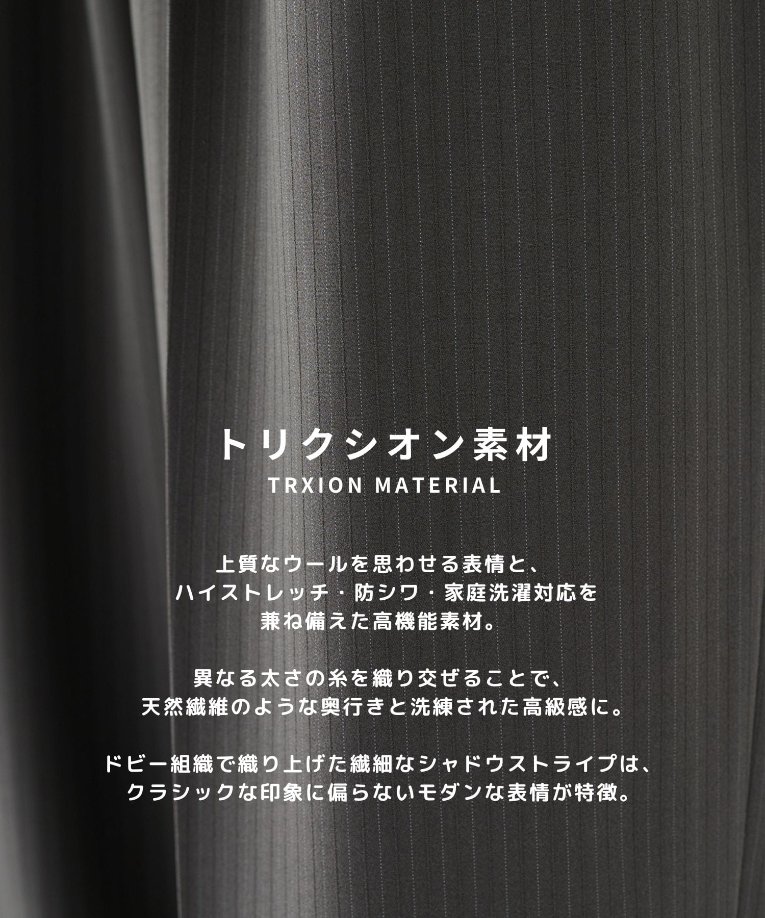TRIXION ストライプバレルスラックス