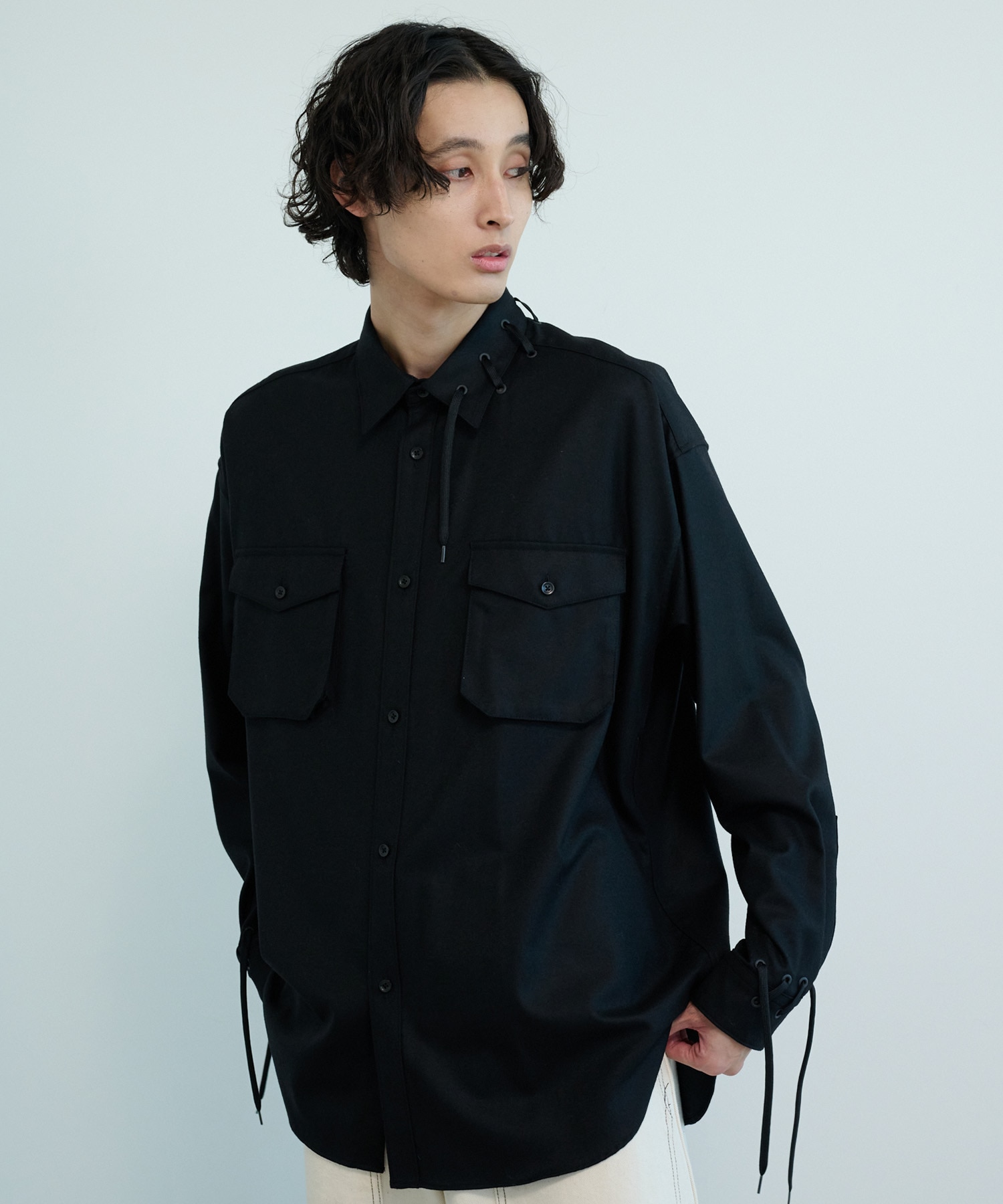 ウールコードシャツ(1 BLACK): : メンズ｜PUBLIC TOKYO ONLINE STORE