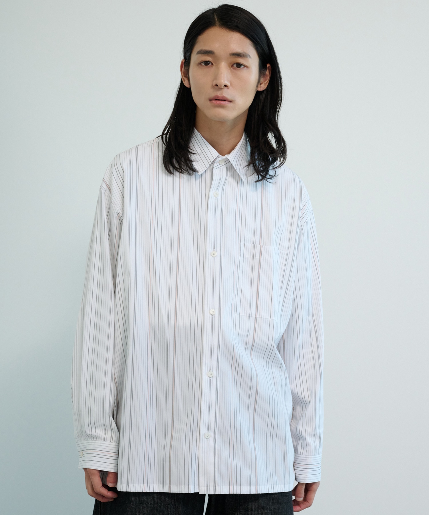 スーピマコットンストライプシャツ(1 WHITE): : メンズ｜PUBLIC TOKYO ...