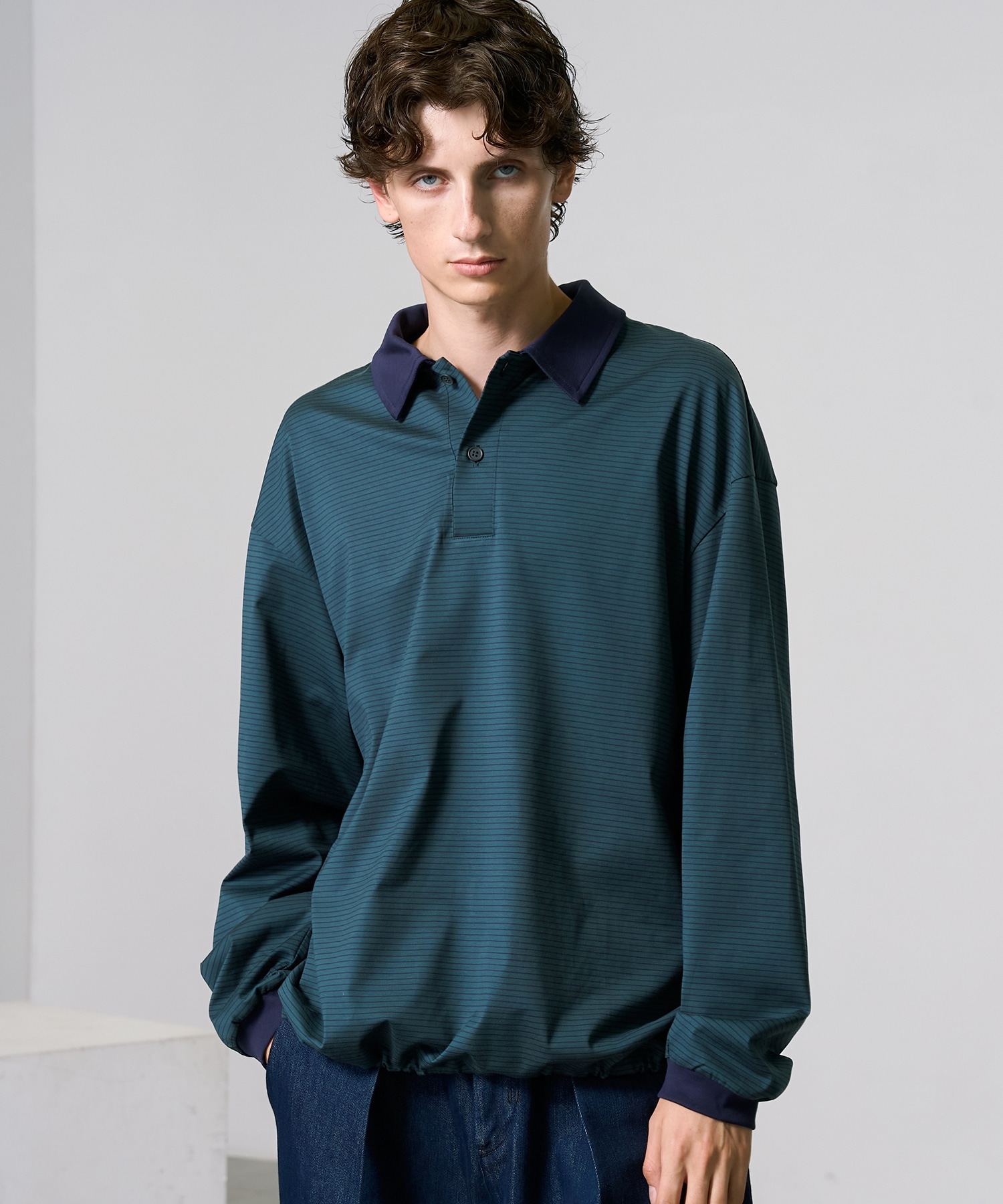 PUBLIC TOKYO ビューティーコットンコードポロ ビューティーコットンコードポロ(1 BLACK): : メンズ|PUBLIC