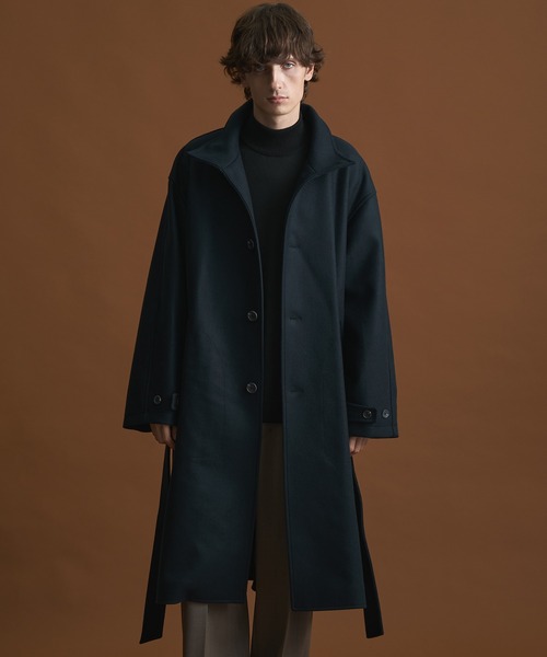 PUBLIC TOKYO Super140sメルトンオーバーサイズスタンドコート Super140s メルトンスタンドコート(1 DARK GREEN): : メンズ｜PUBLIC