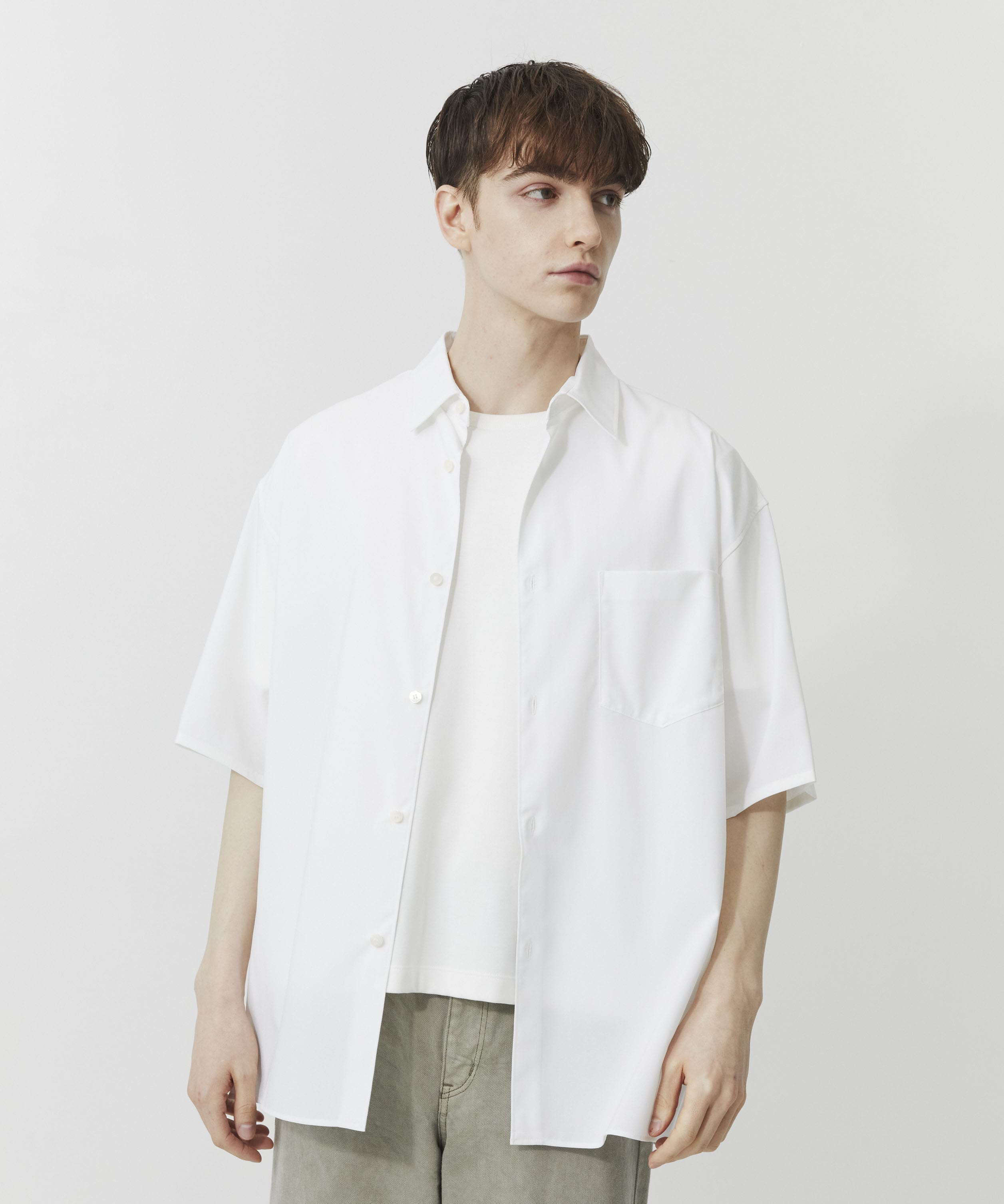 90㎝ 半袖シャツ 黄ばまない半袖シャツ(1 WHITE): : メンズ｜PUBLIC TOKYO ONLINE STORE
