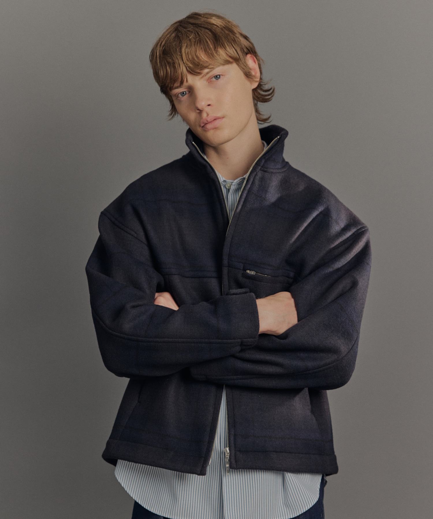 ヨツハ】PUBLIC TOKYO メルトン ショートジップブルゾン ㅤㅤ PUBLIC