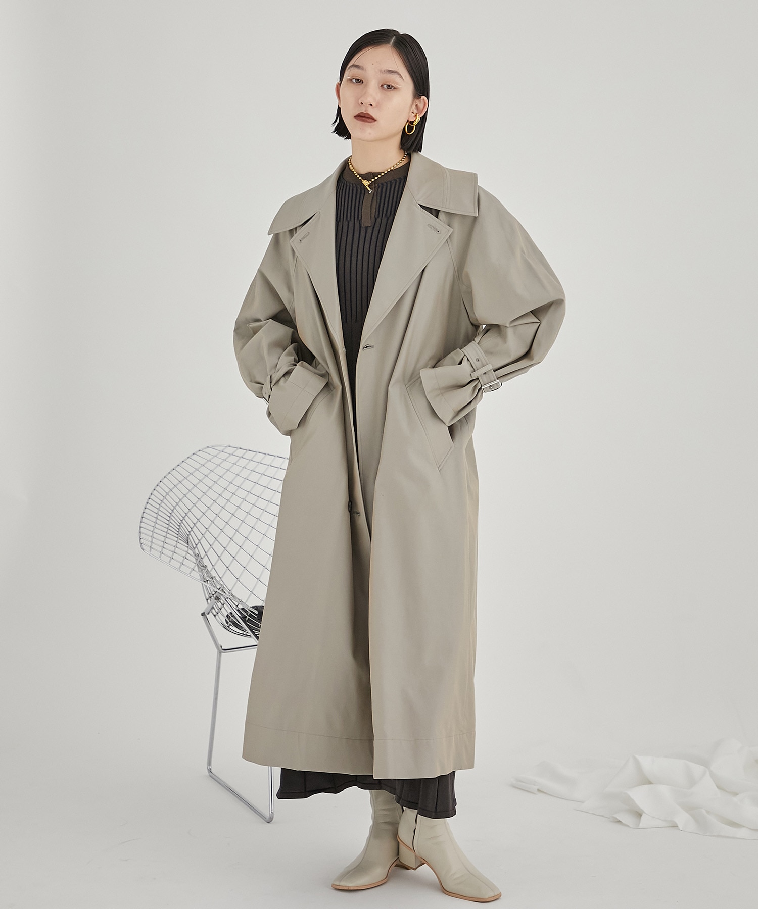 ビューティー6(ROKU) ロク NYLON BIG TRENCH COAT/トレンチコート