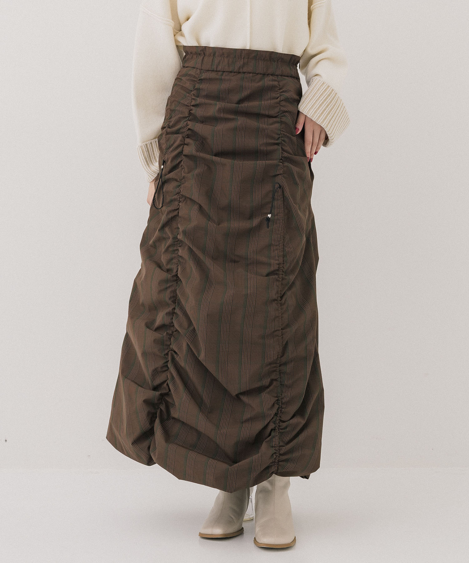 ギャザーバルーンスカート(1 BLACK): : ウィメンズ｜PUBLIC TOKYO 