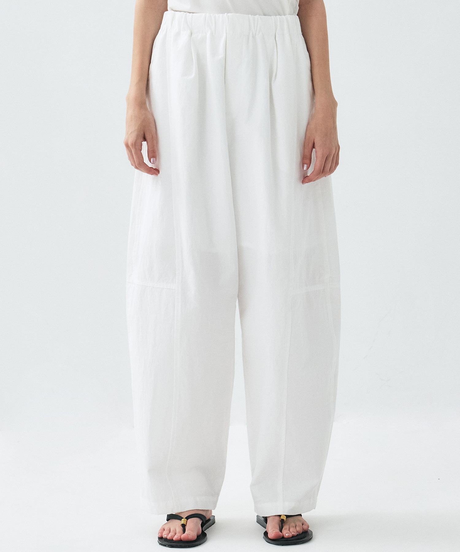 再入荷】ドライリネンカーブパンツ(1 WHITE): : ウィメンズ｜PUBLIC