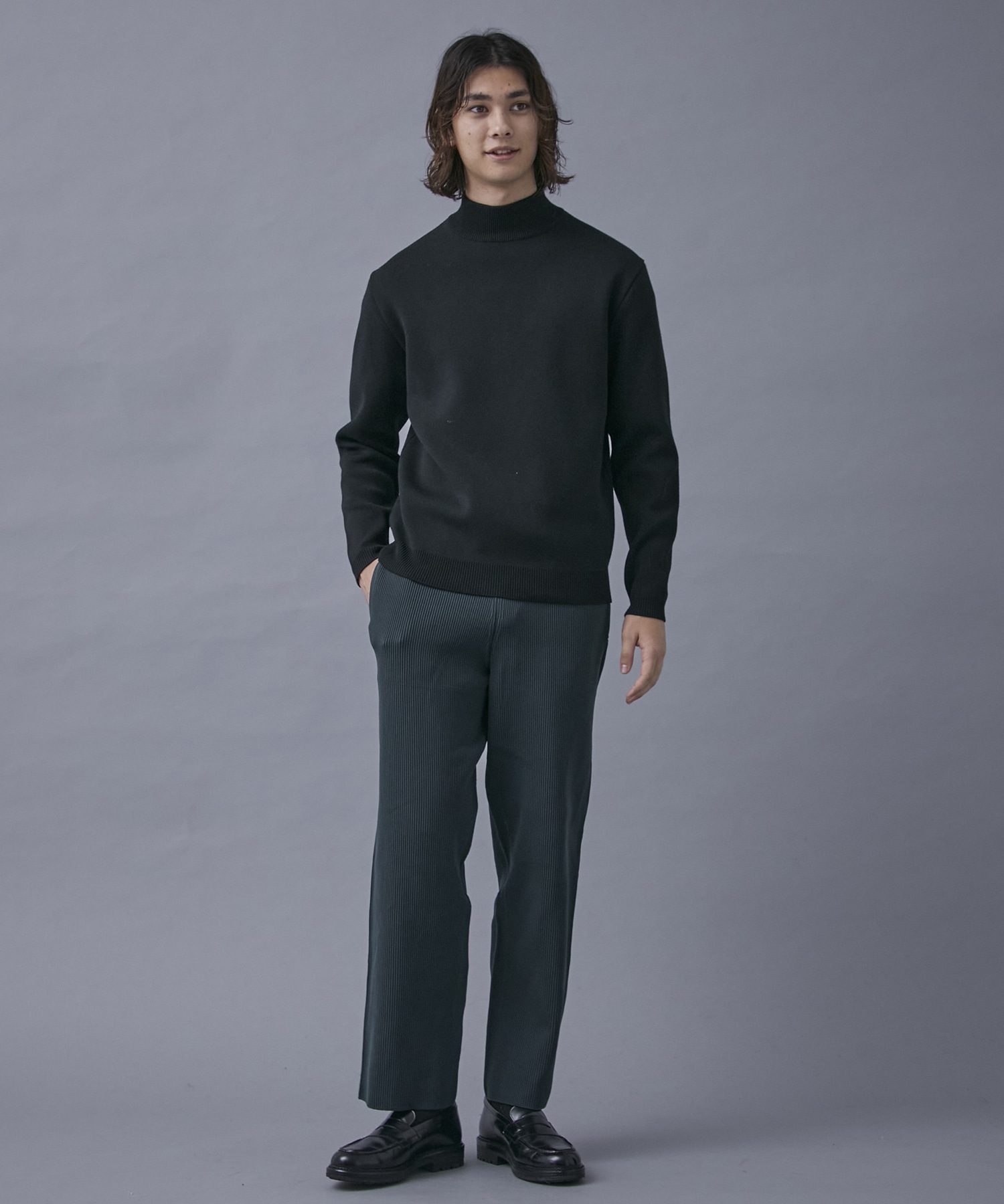 プリーツニットパンツ 1 Dark Grey メンズ Public Tokyo Online Store