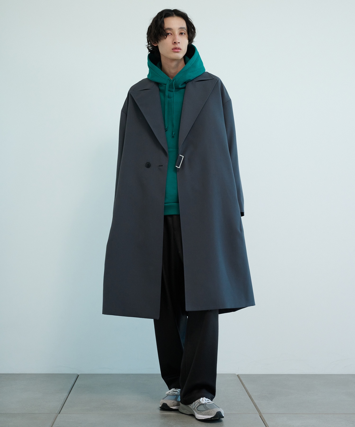 WOOL GABA TRENCH COAT - アウター