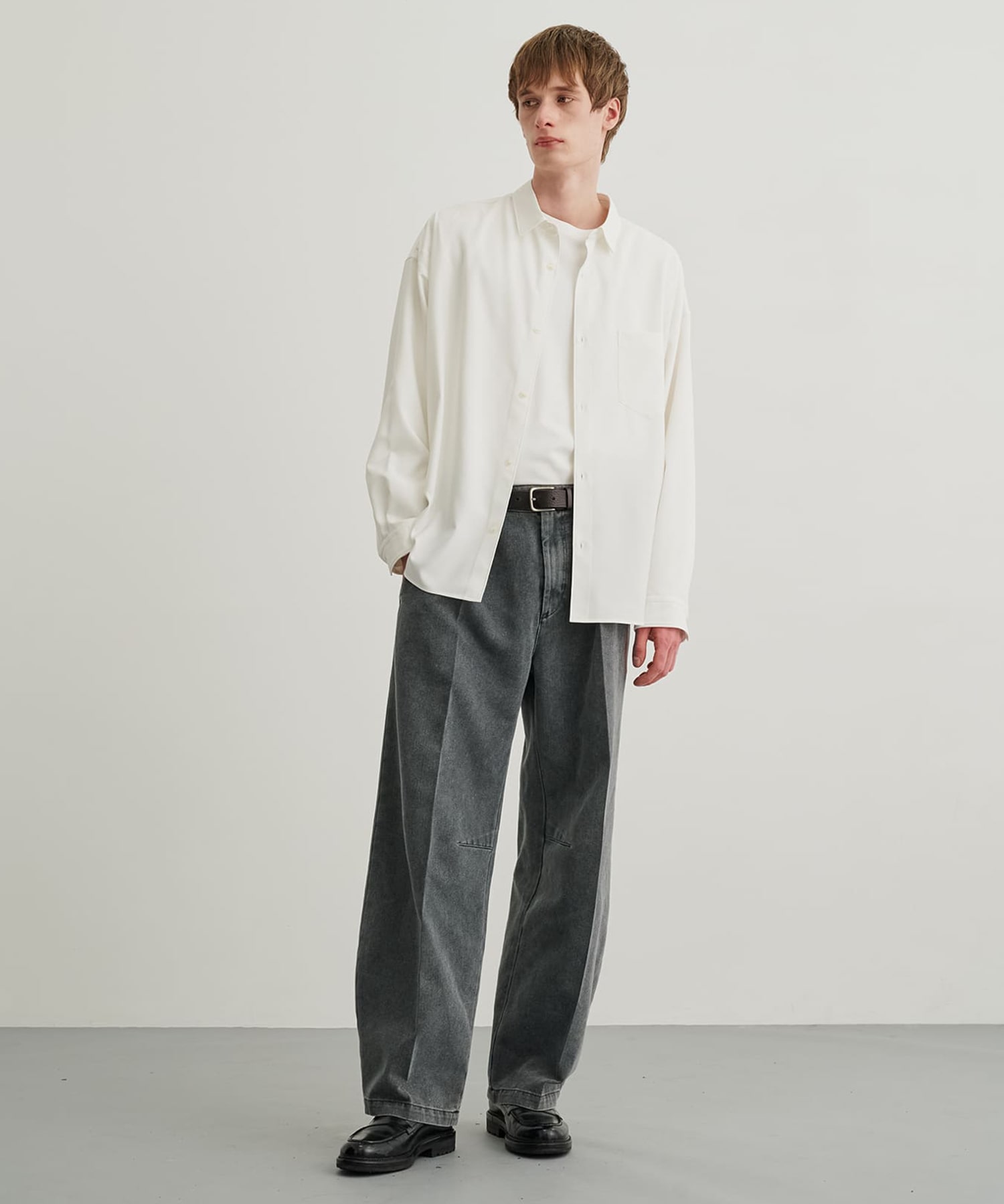 【美品】【PUBLIC TOKYO】コンフォートリラックスシャツ コンフォートリラックスシャツ(0 BLACK): : メンズ｜PUBLIC