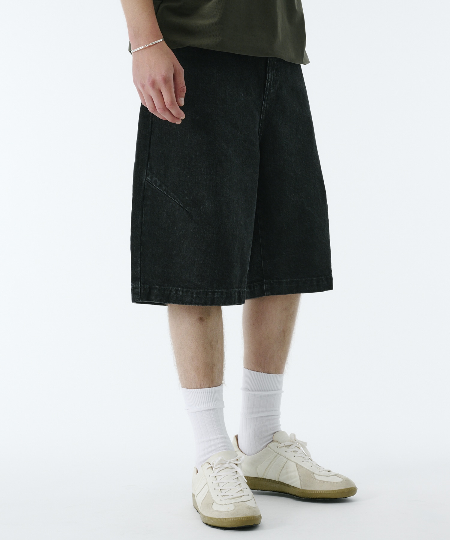 PUBLIC DENIM バギーデニムショートパンツ