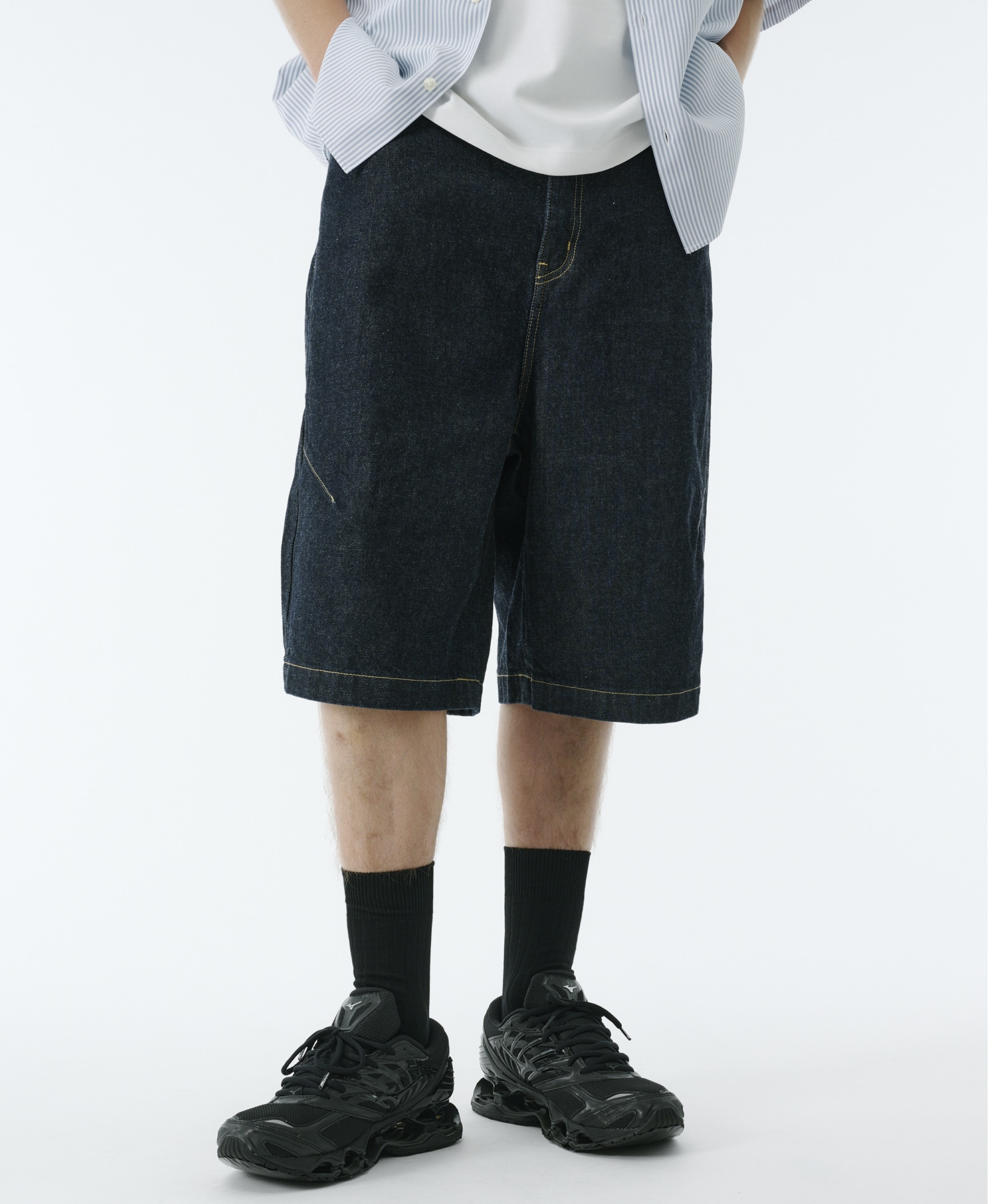 PUBLIC DENIM バギーデニムショートパンツ