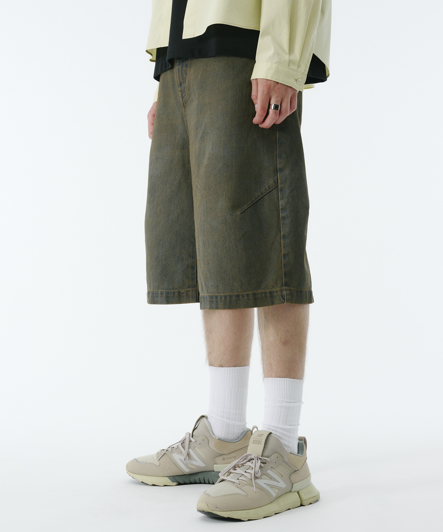 PUBLIC DENIM バギーデニムショートパンツ