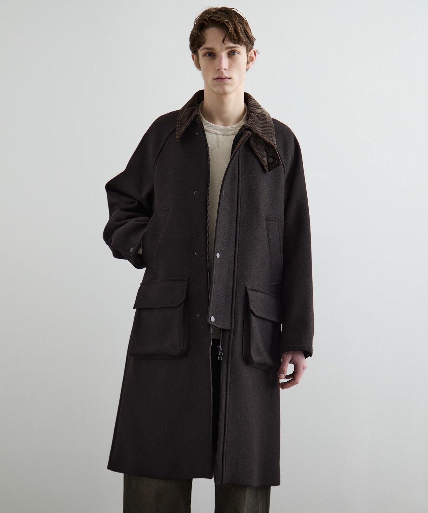 〈残りわずか〉S140メルトンハンティングコート