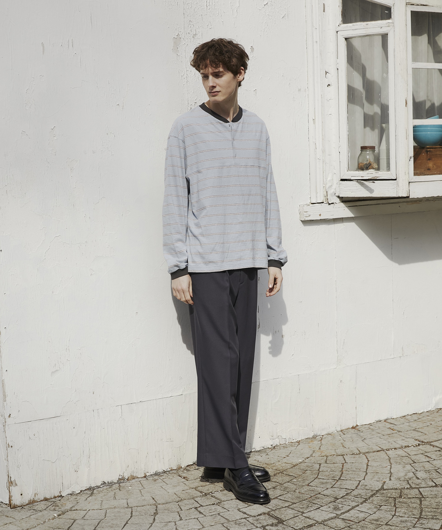 ナチュラルボーダーヘンリーロンT