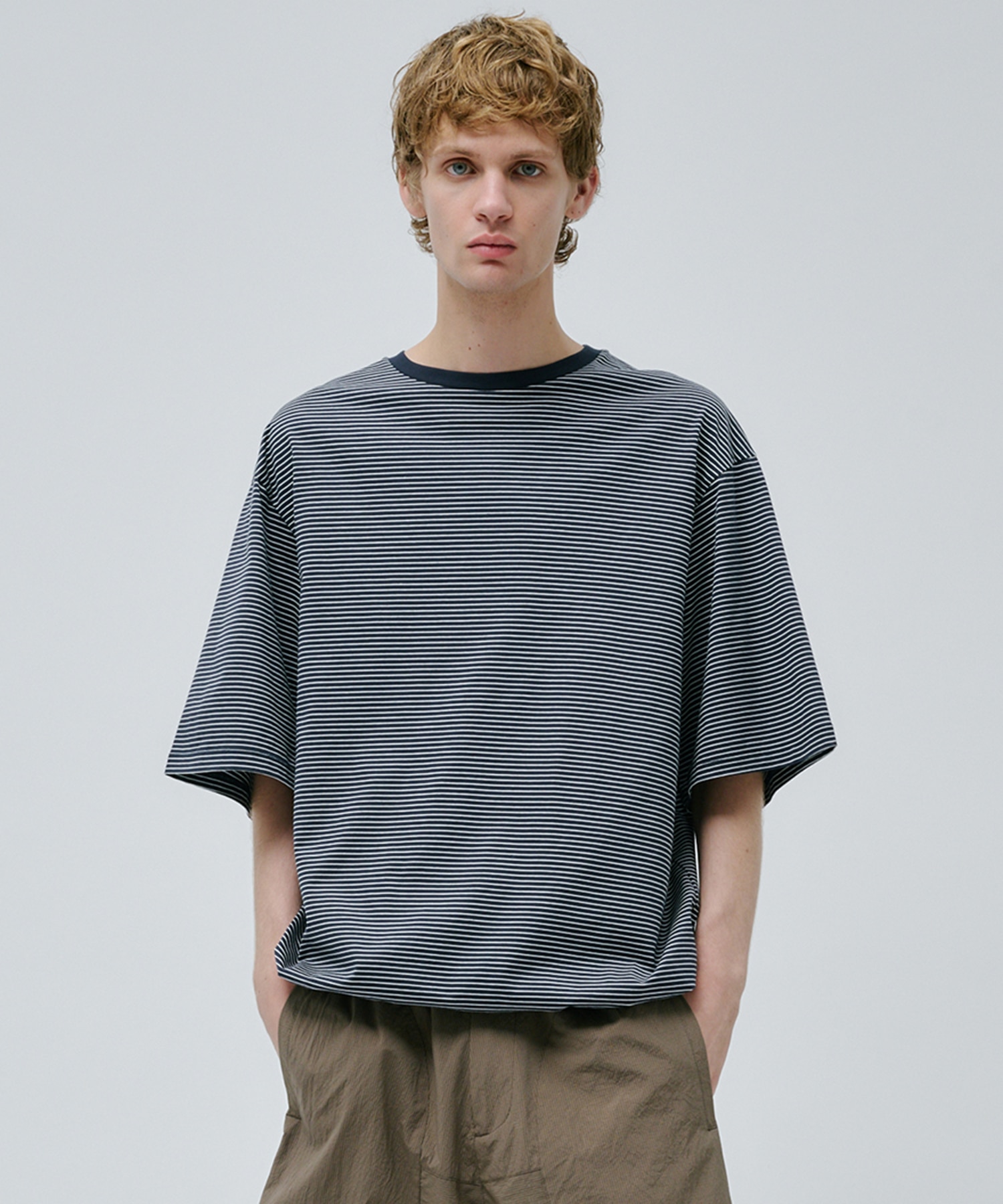 ビューティーコットンコードボーダーTEE