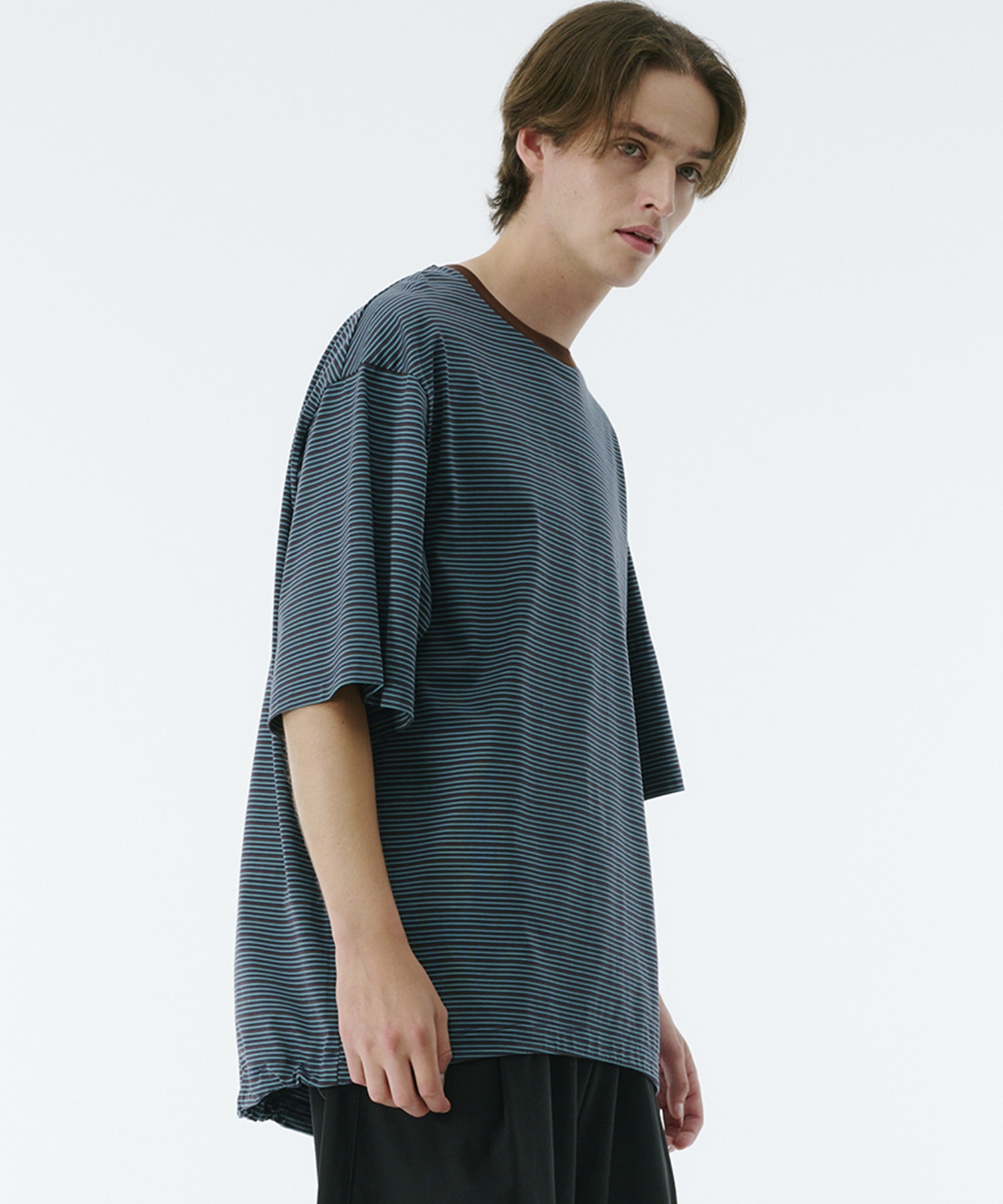 ビューティーコットンコードボーダーTEE