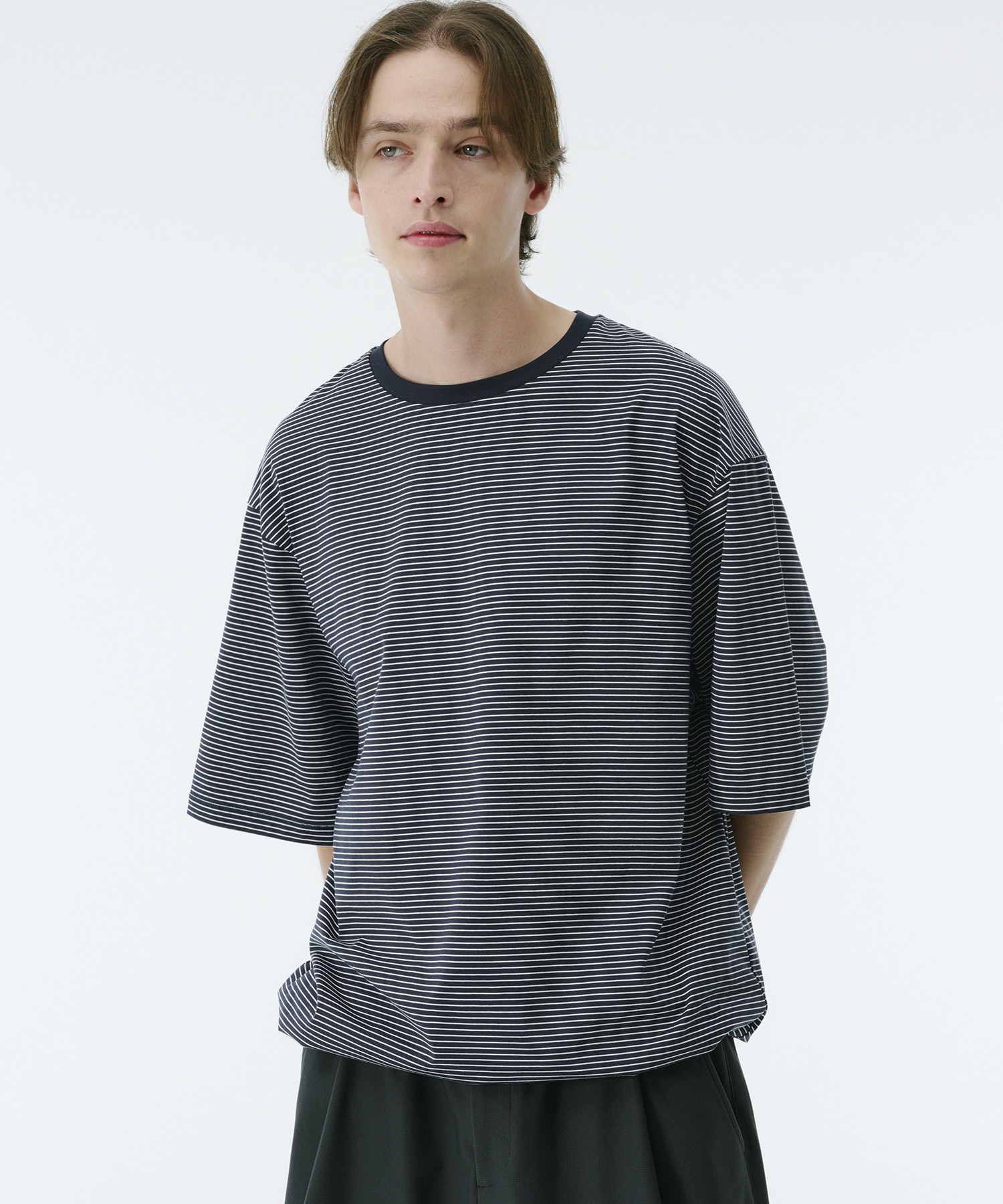 ビューティーコットンコードボーダーTEE