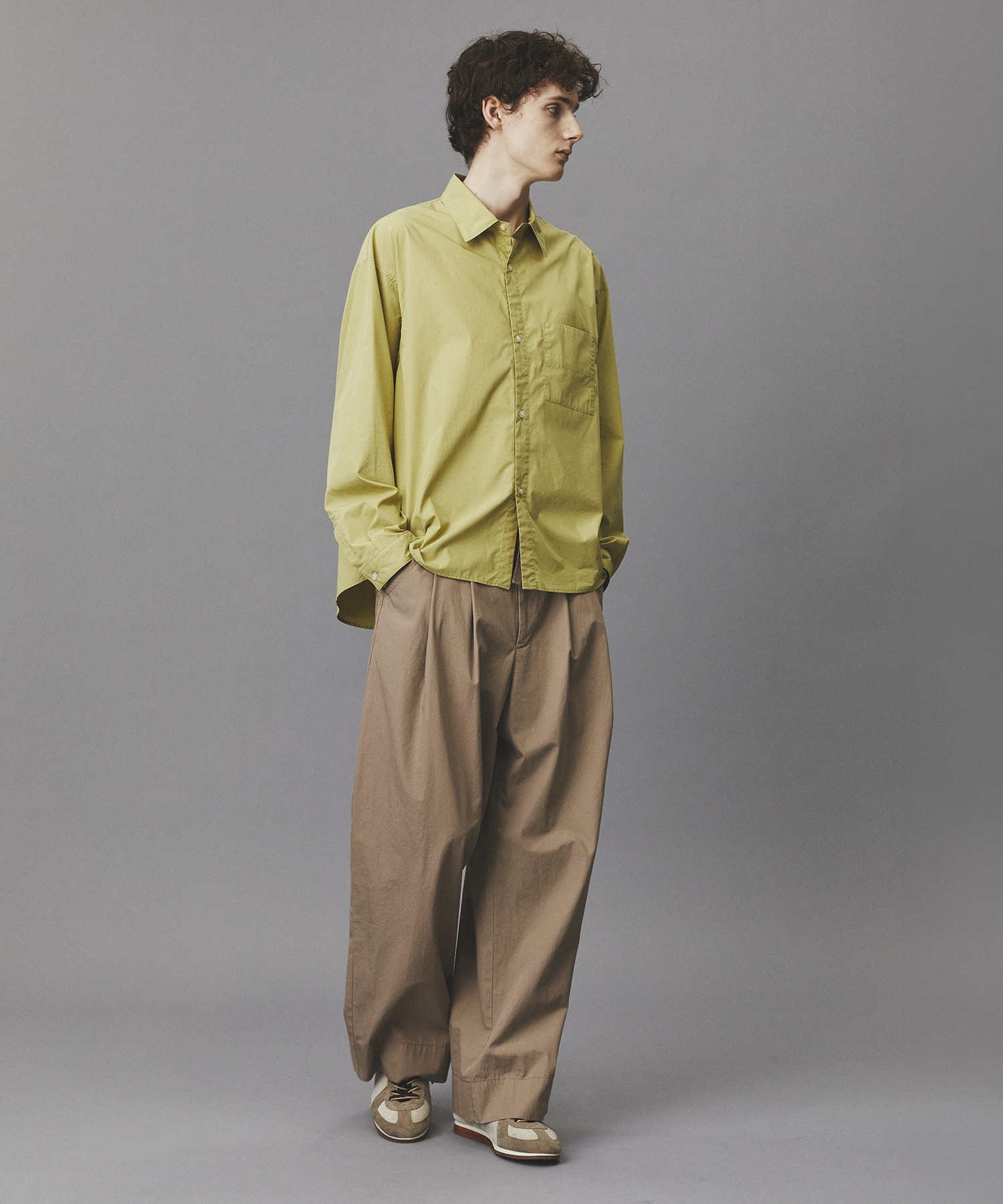 リッチコットンウォッシュドパンツ