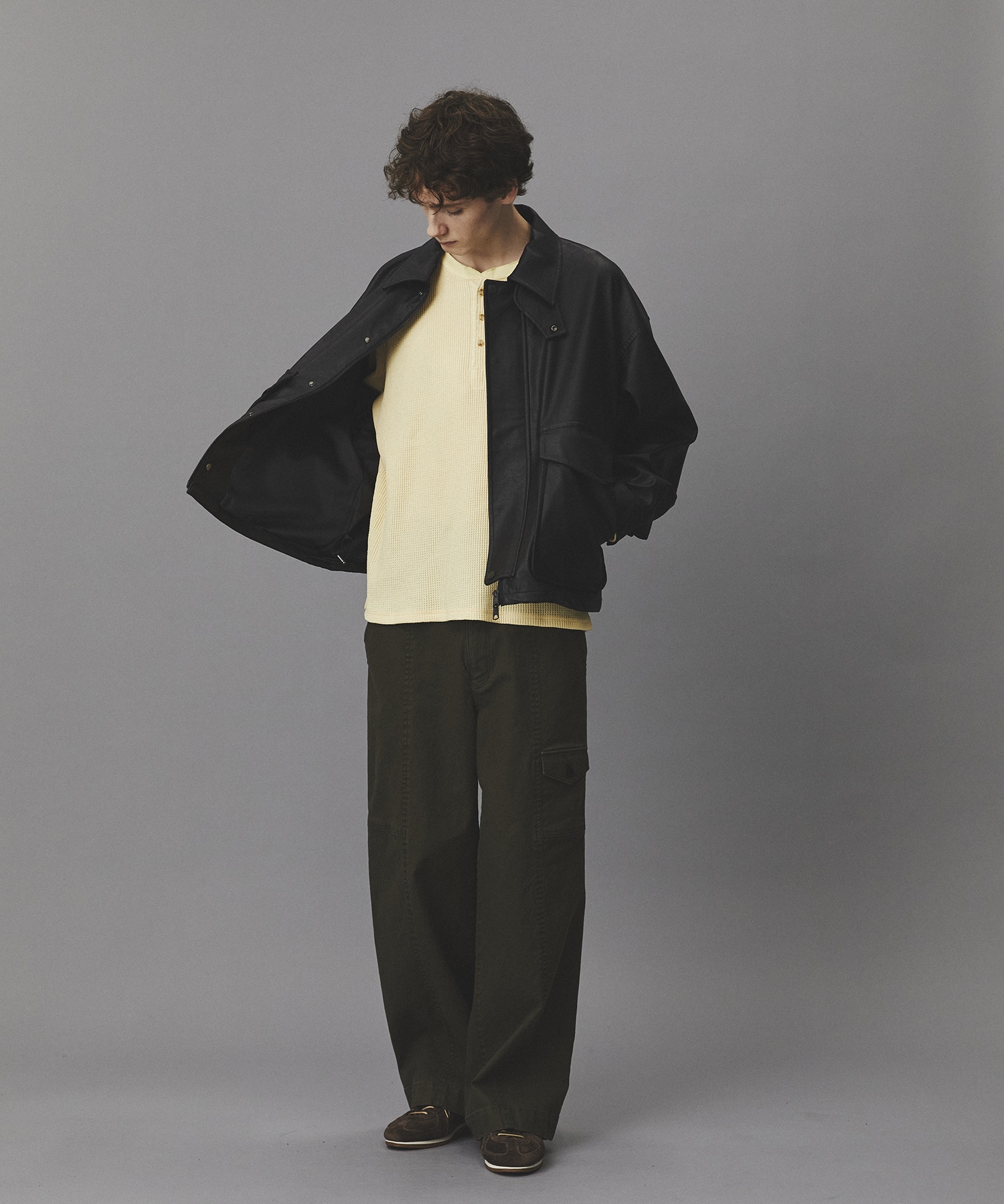 コットンサージベイカーパンツ