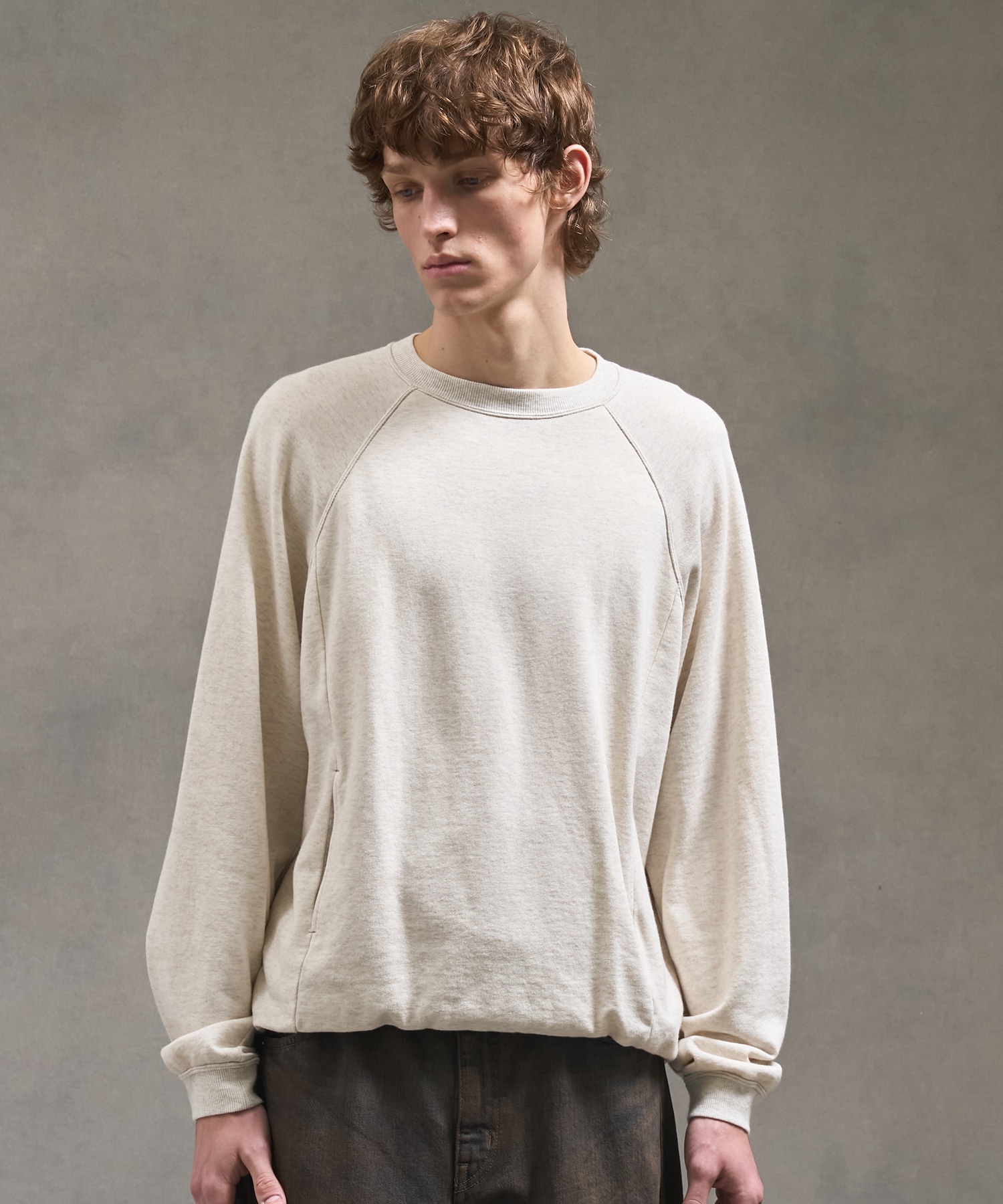 PUBLIC SWEATノンリブソフトスウェット