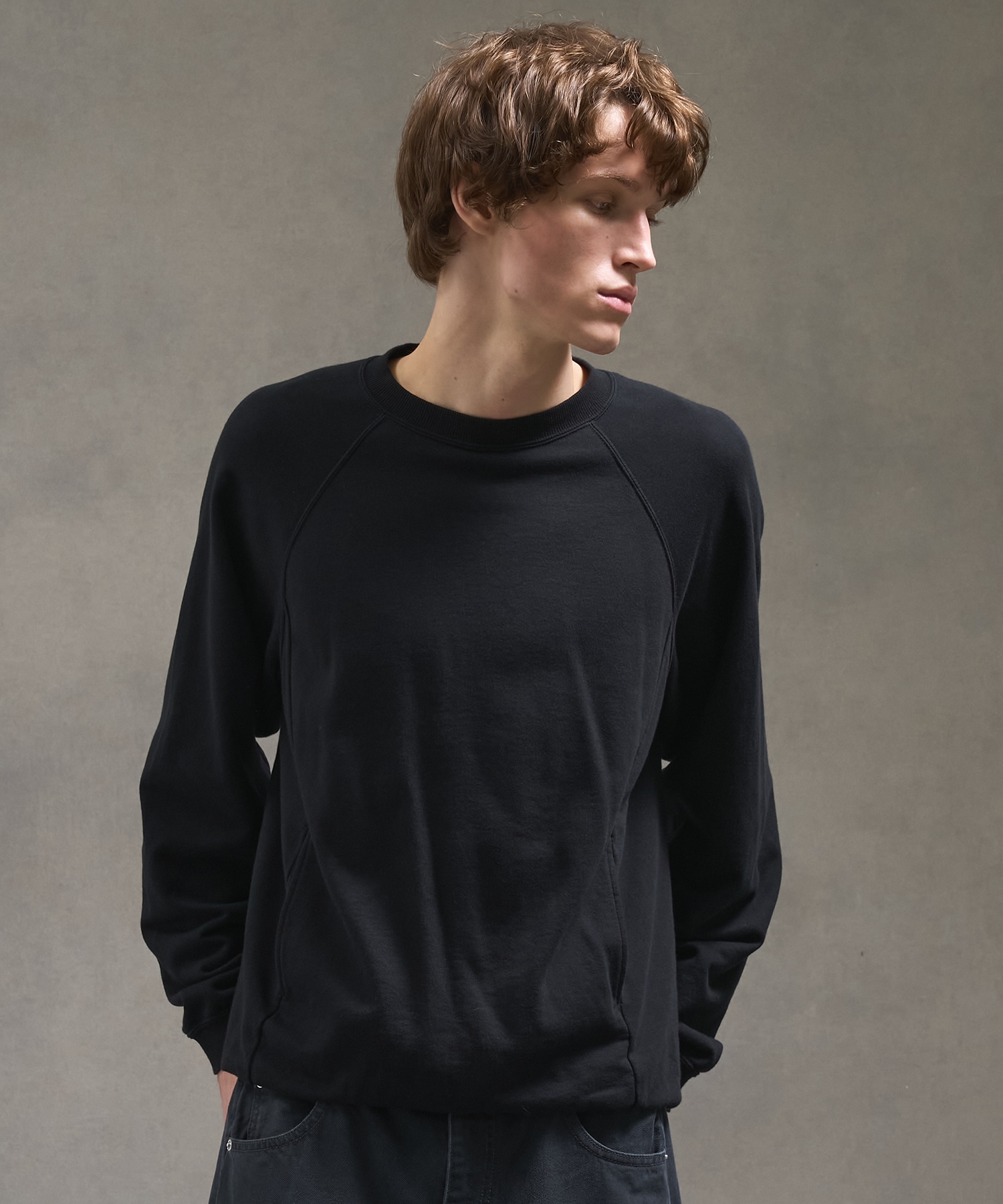 PUBLIC SWEATノンリブソフトスウェット