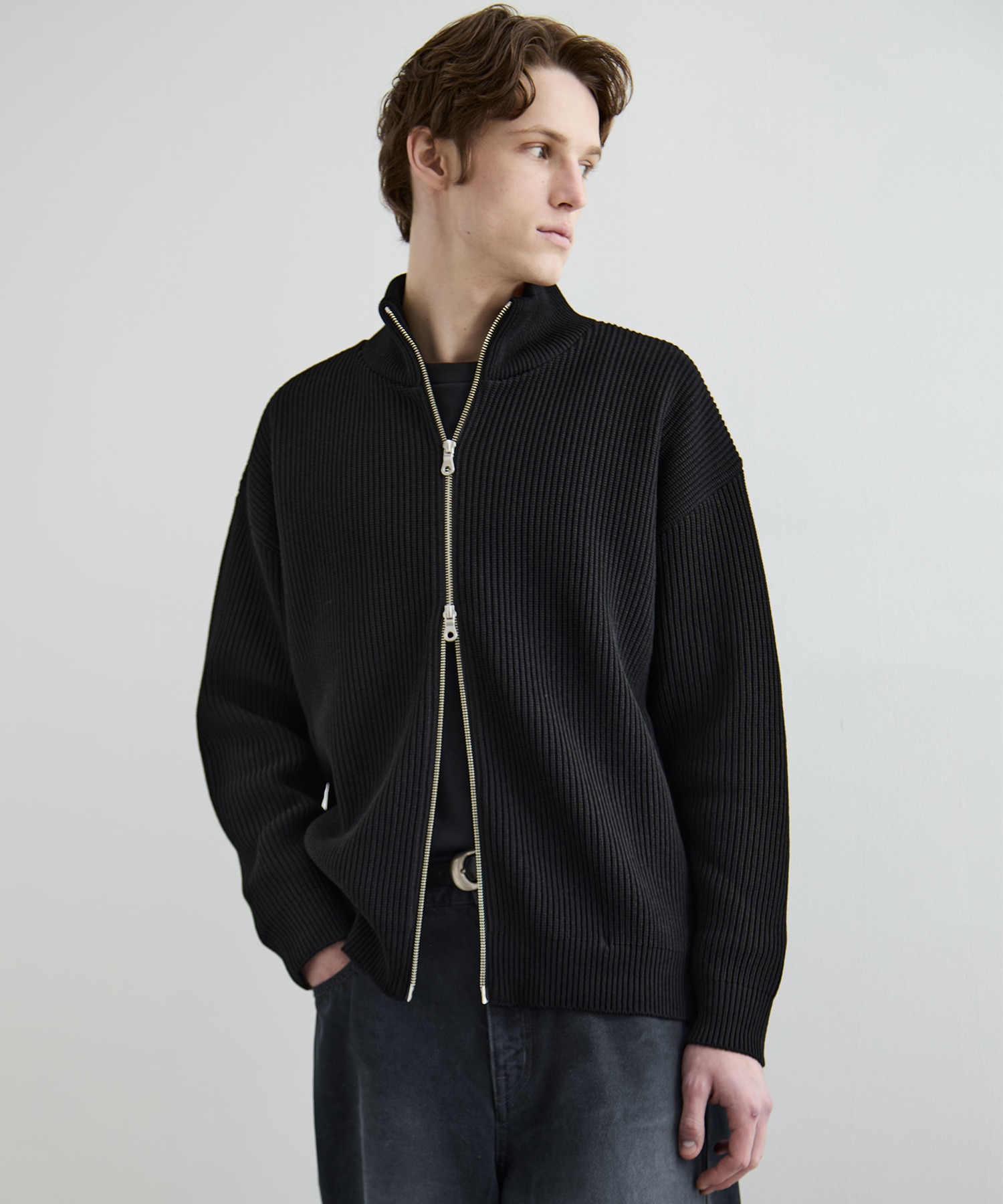 バウンドウールライトドライバーズニット