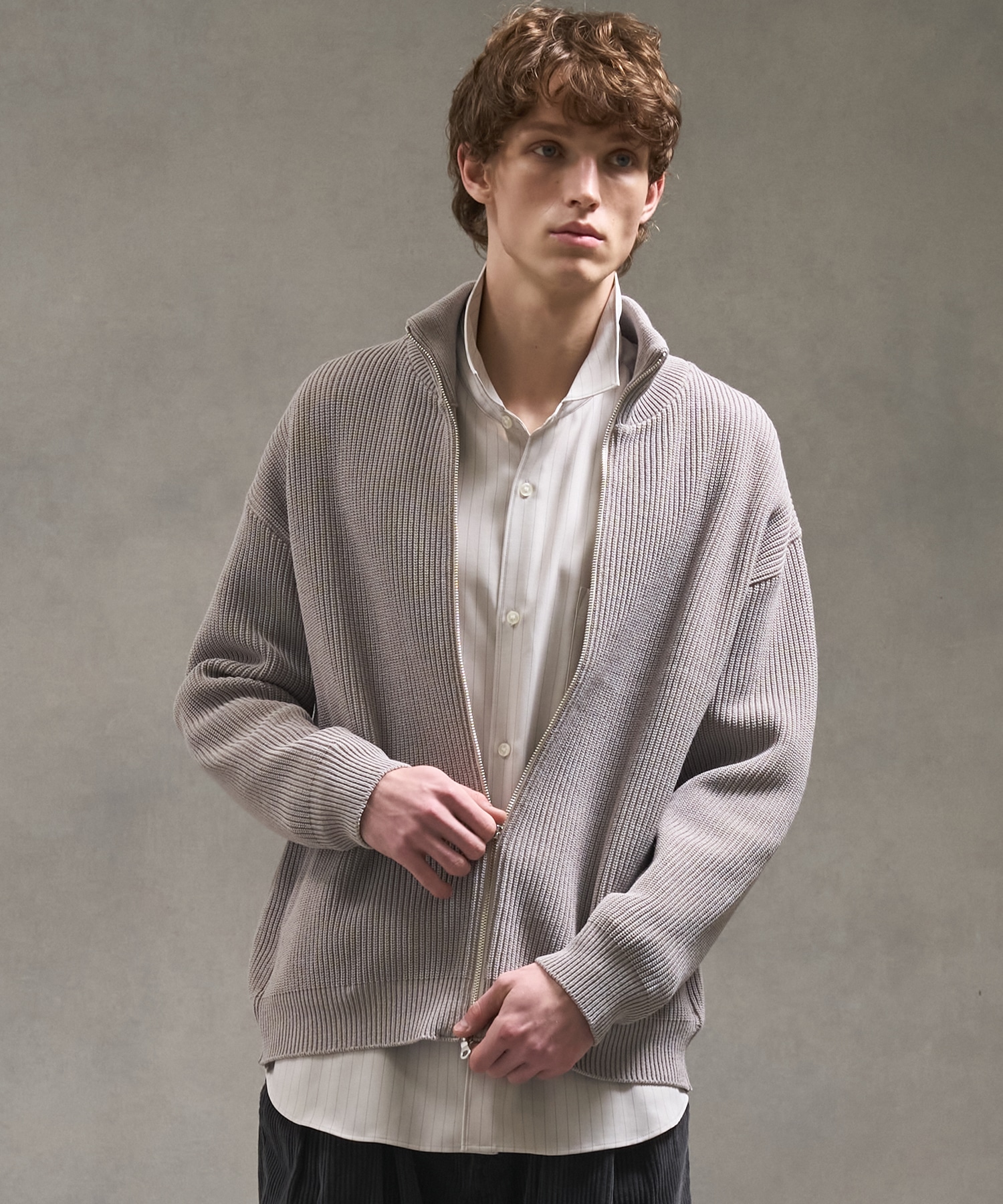 バウンドウールライトドライバーズニット