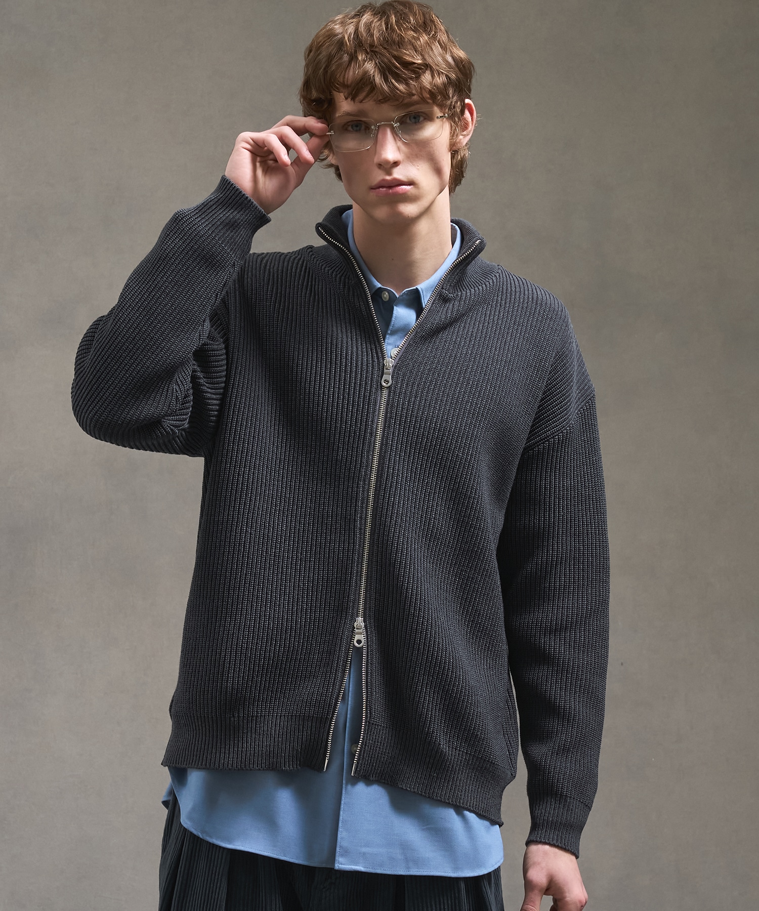 バウンドウールライトドライバーズニット