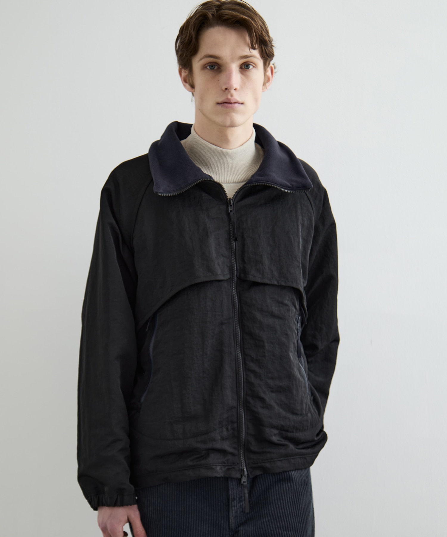 リバーシブルナイロンフリースBL