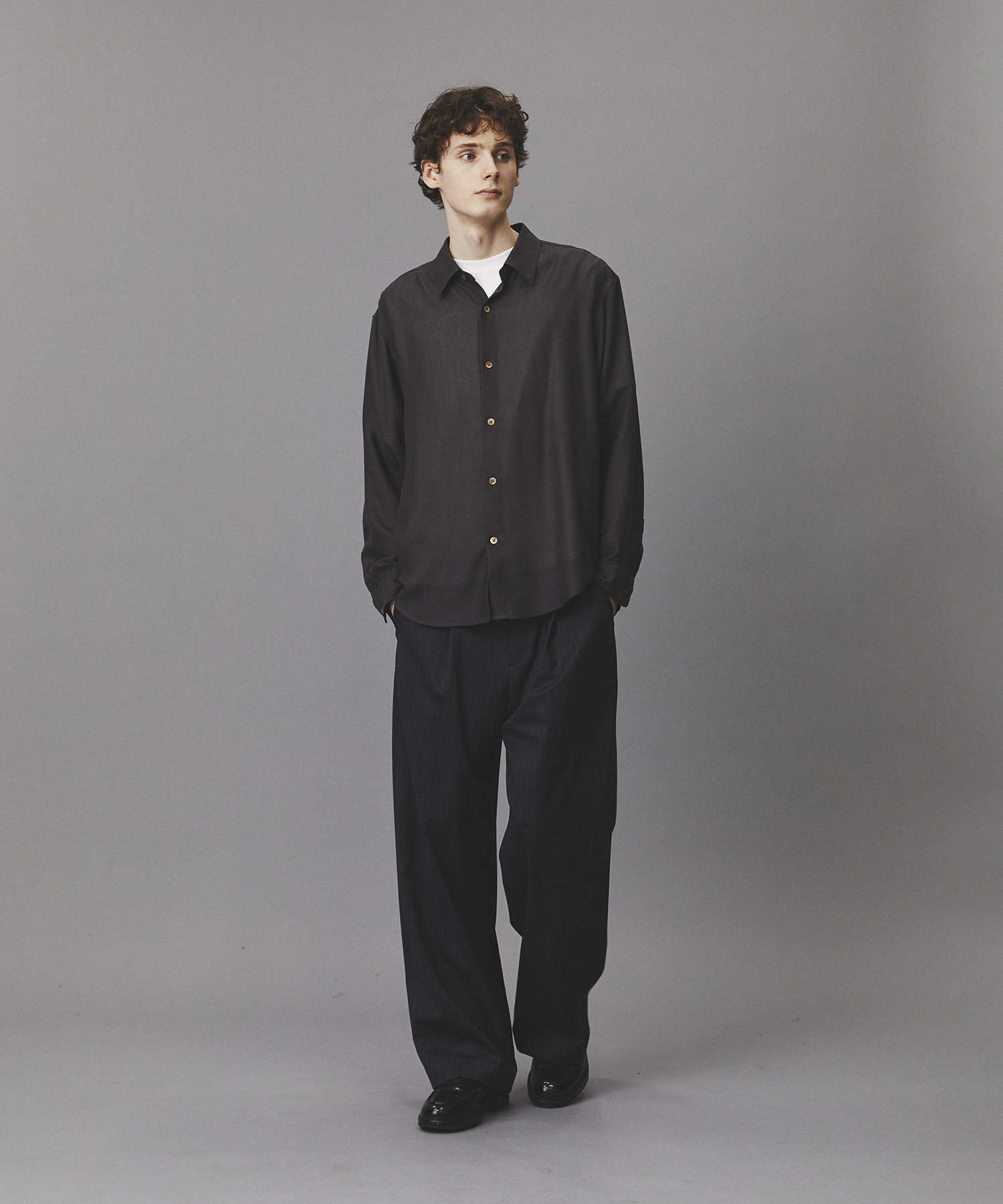 ウールビエラウォッシャブルシャツ