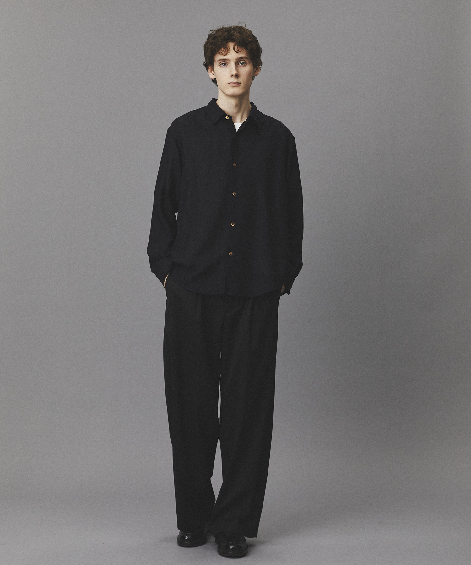 ウールビエラウォッシャブルシャツ