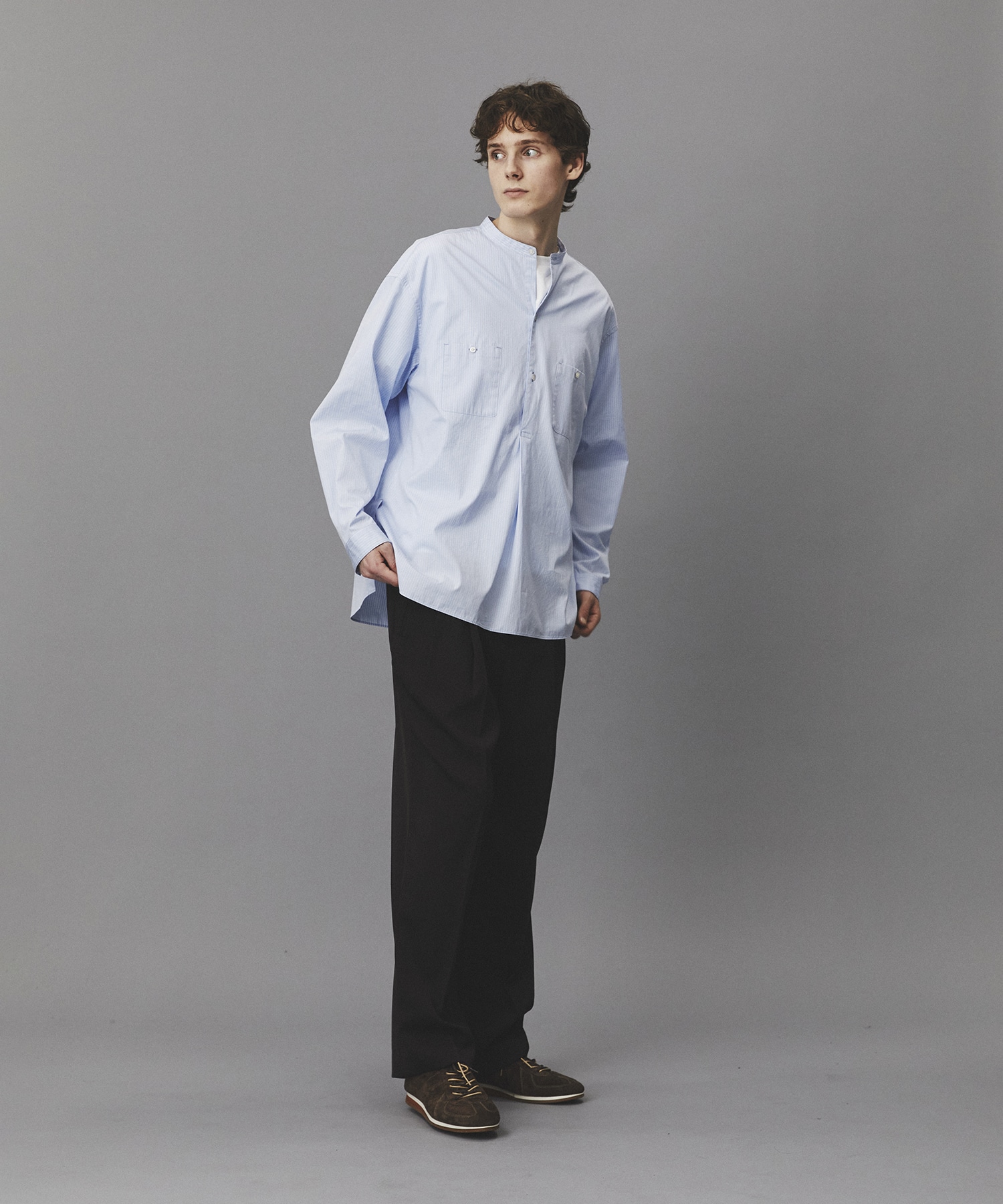 Suvin Giza Band Skipper Shirts