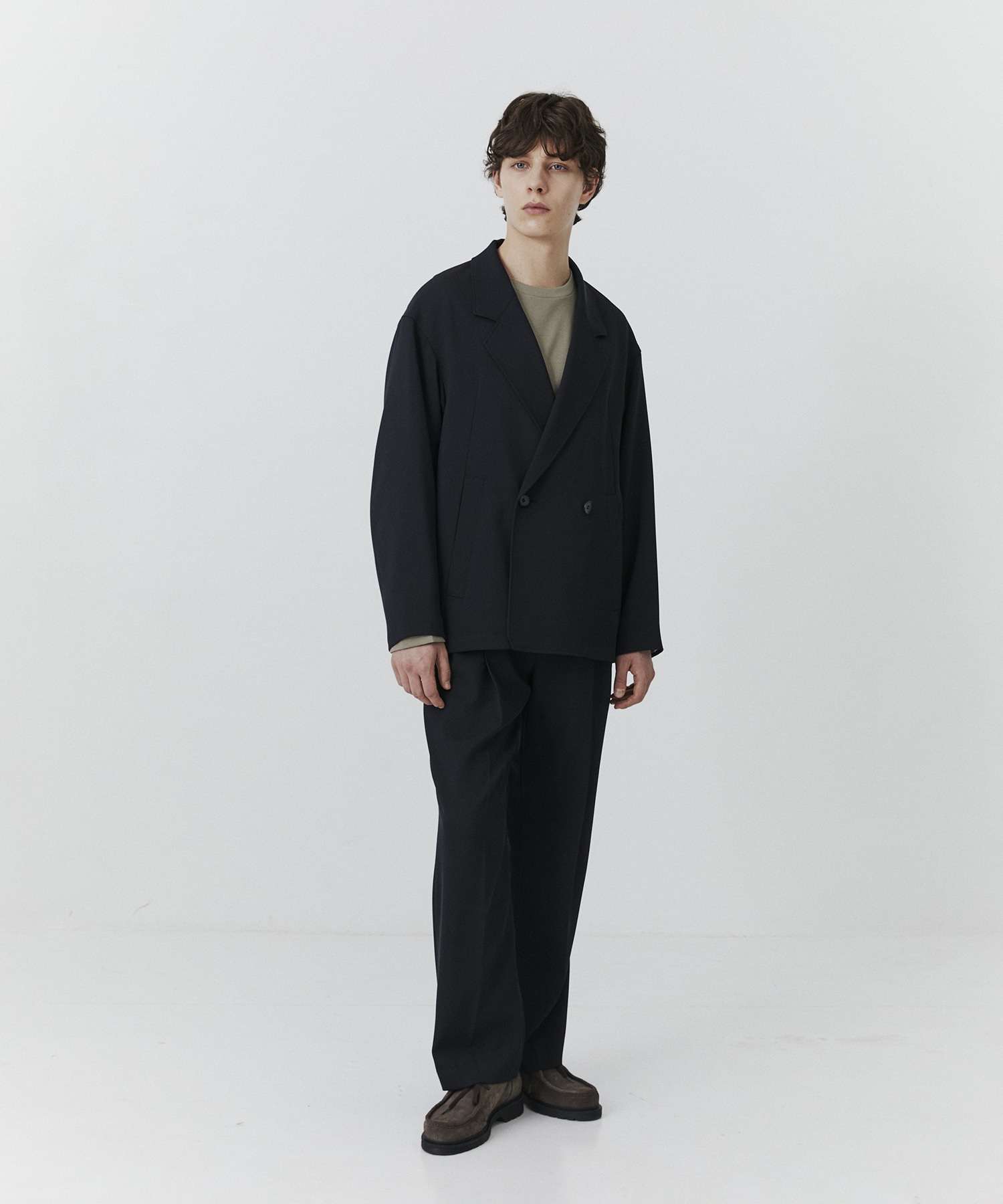 【WEB限定】AQUA WOOLカルゼダブルセットアップ