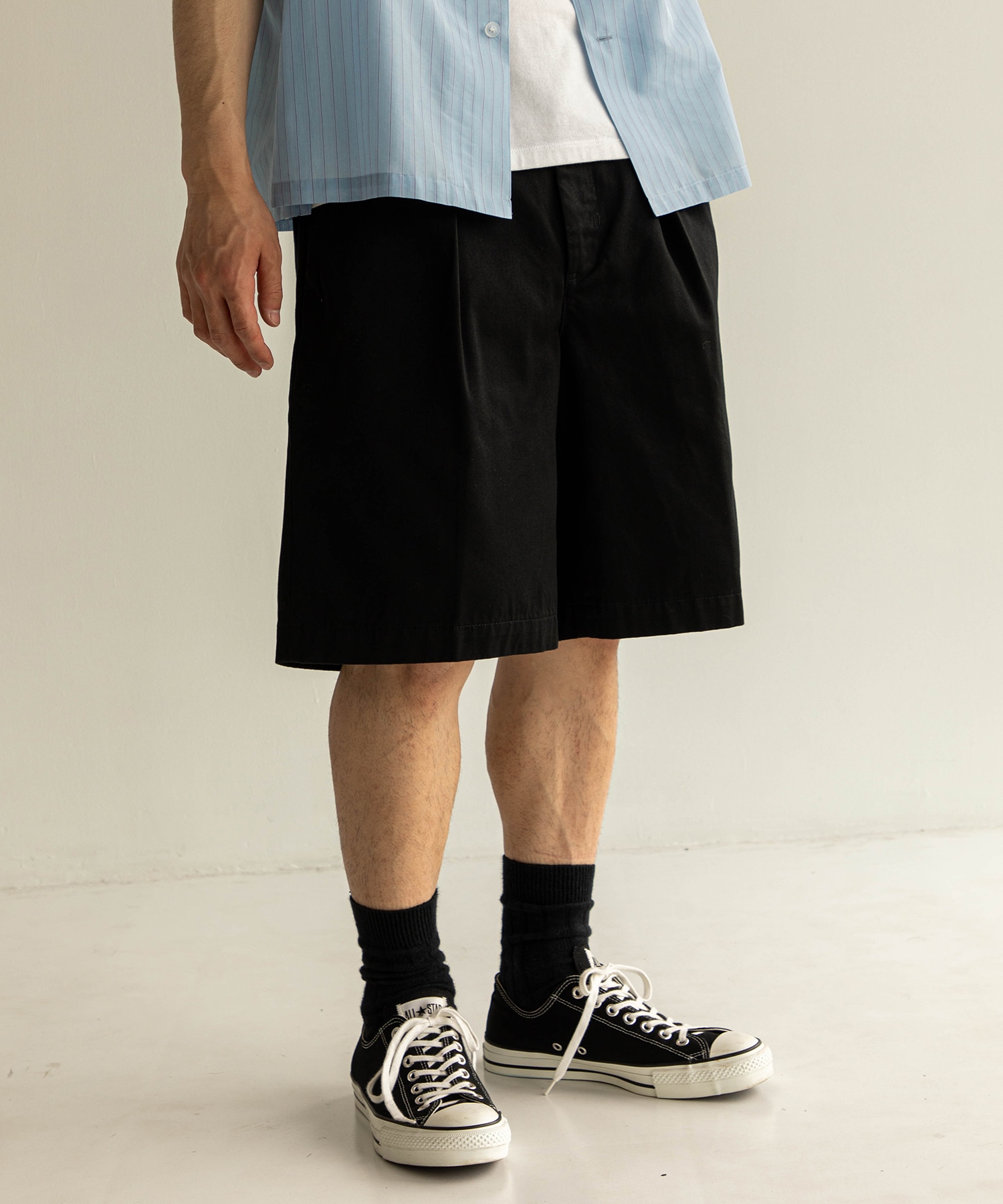 PUBLIC CHINO BUGGY SHORTS(1 BLACK): : メンズ｜PUBLIC TOKYO ONLINE