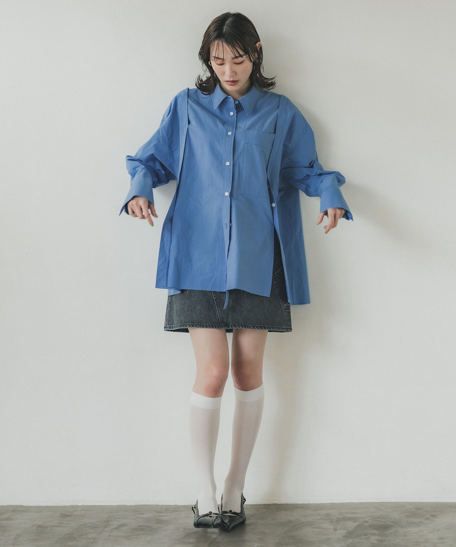 BLACKDENIM MINISKIRT