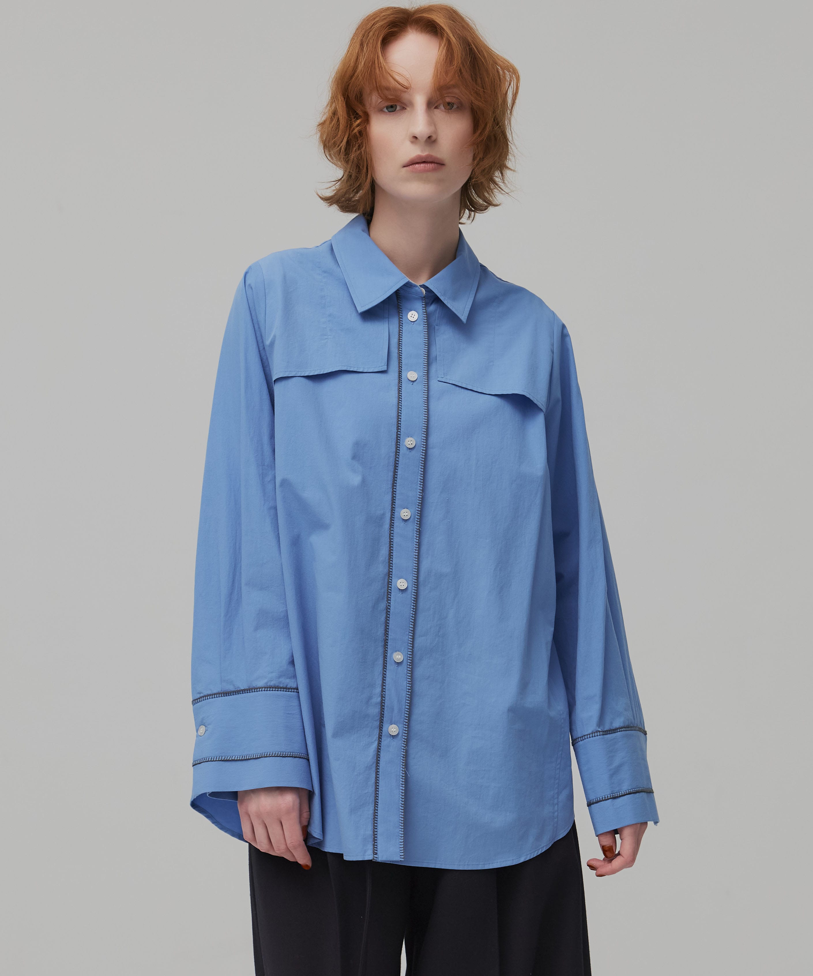 クラフトステッチオーバーシャツ