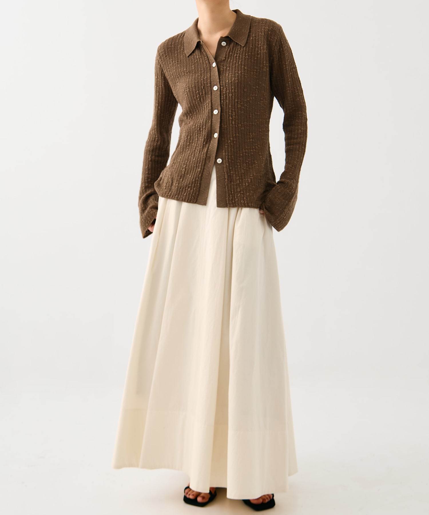 タイプライターリッチフレアスカート