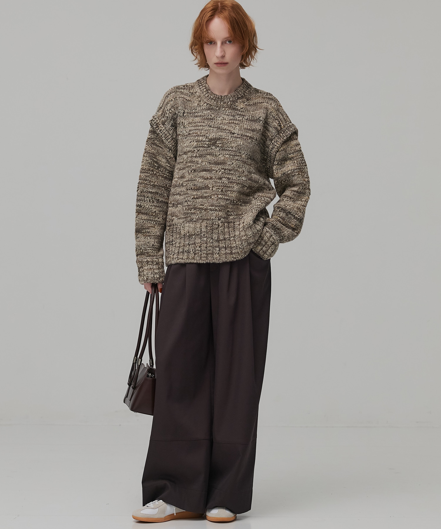 ロービングミックスカラーニット