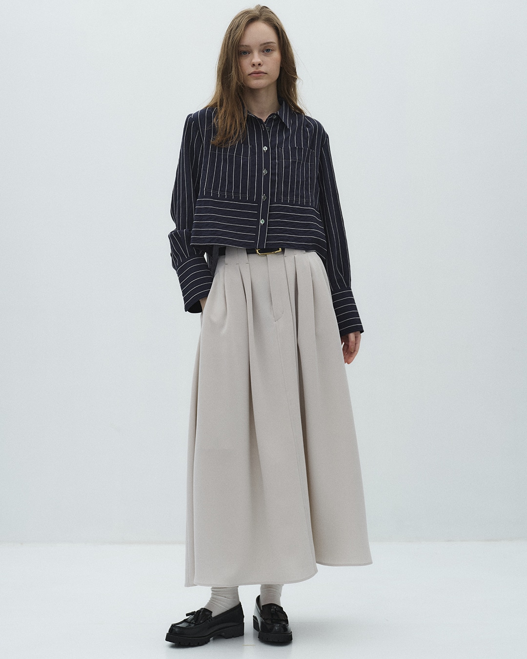 ダブルポケットレーヨンショートシャツ