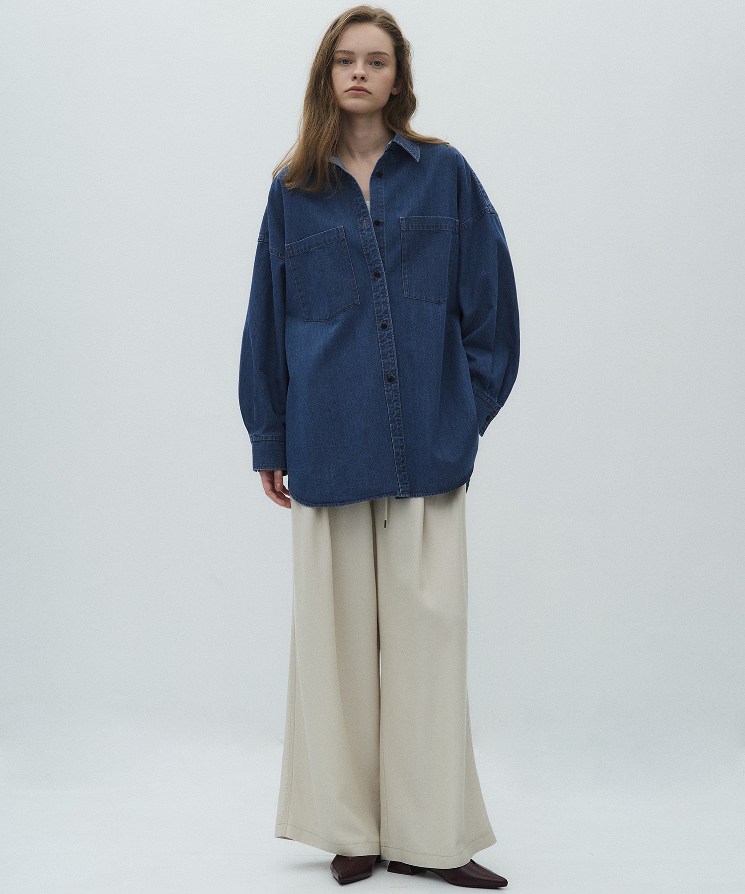オーバーサイズデニムシャツ