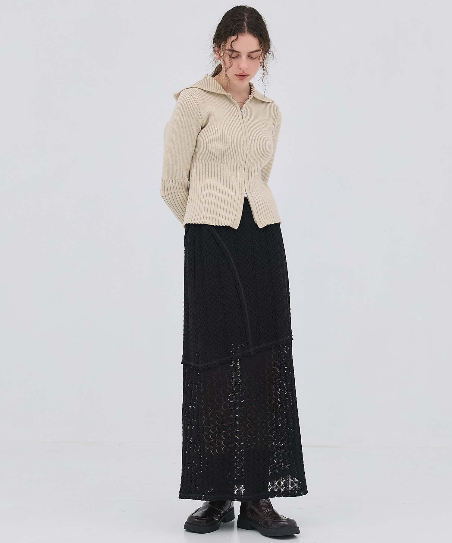 コットンレースマーメイドスカート