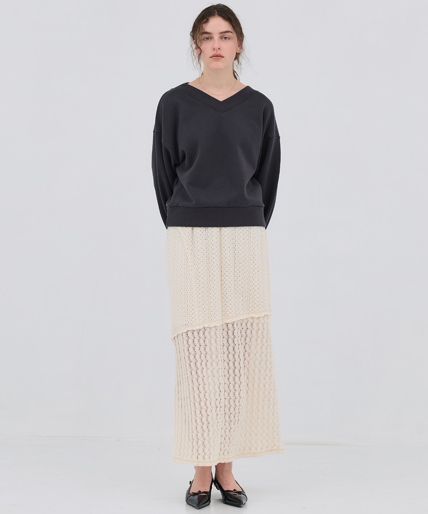 コットンレースマーメイドスカート