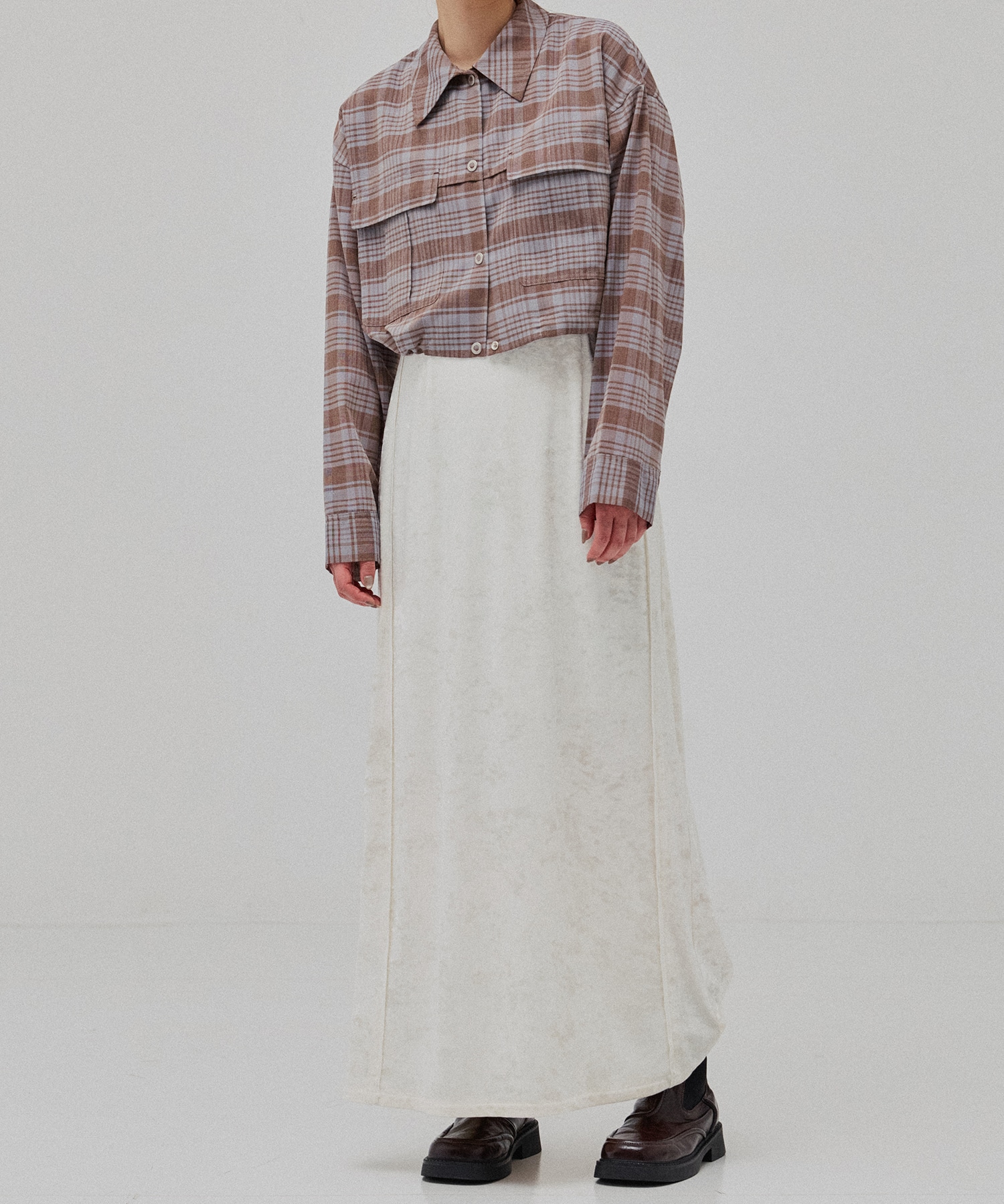 リネンブレンドライトブルゾン