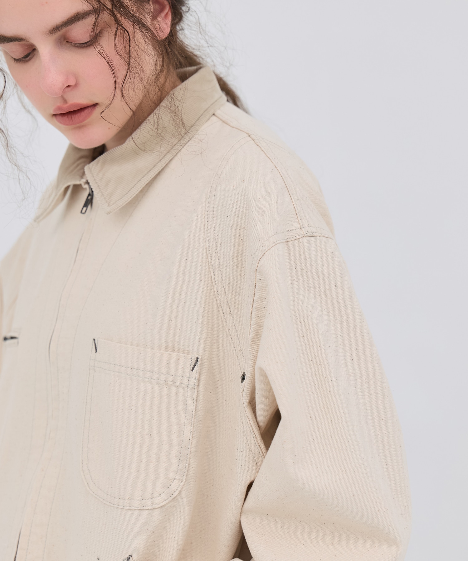 ジップカバーオールブルゾン